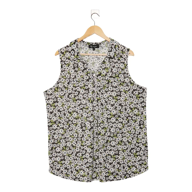 lily morgan Women's Plus Printed Zip Tank sold by Giant Tiger
