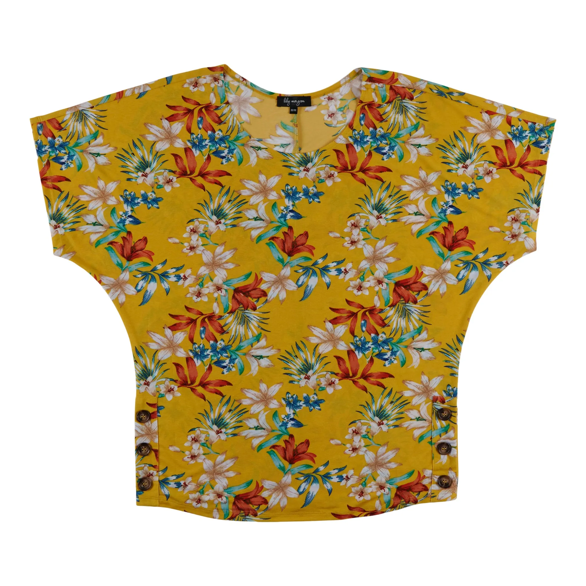 lily morgan Women's Printed Button Detail Blouse sold by Giant Tiger product image thumbnail 3