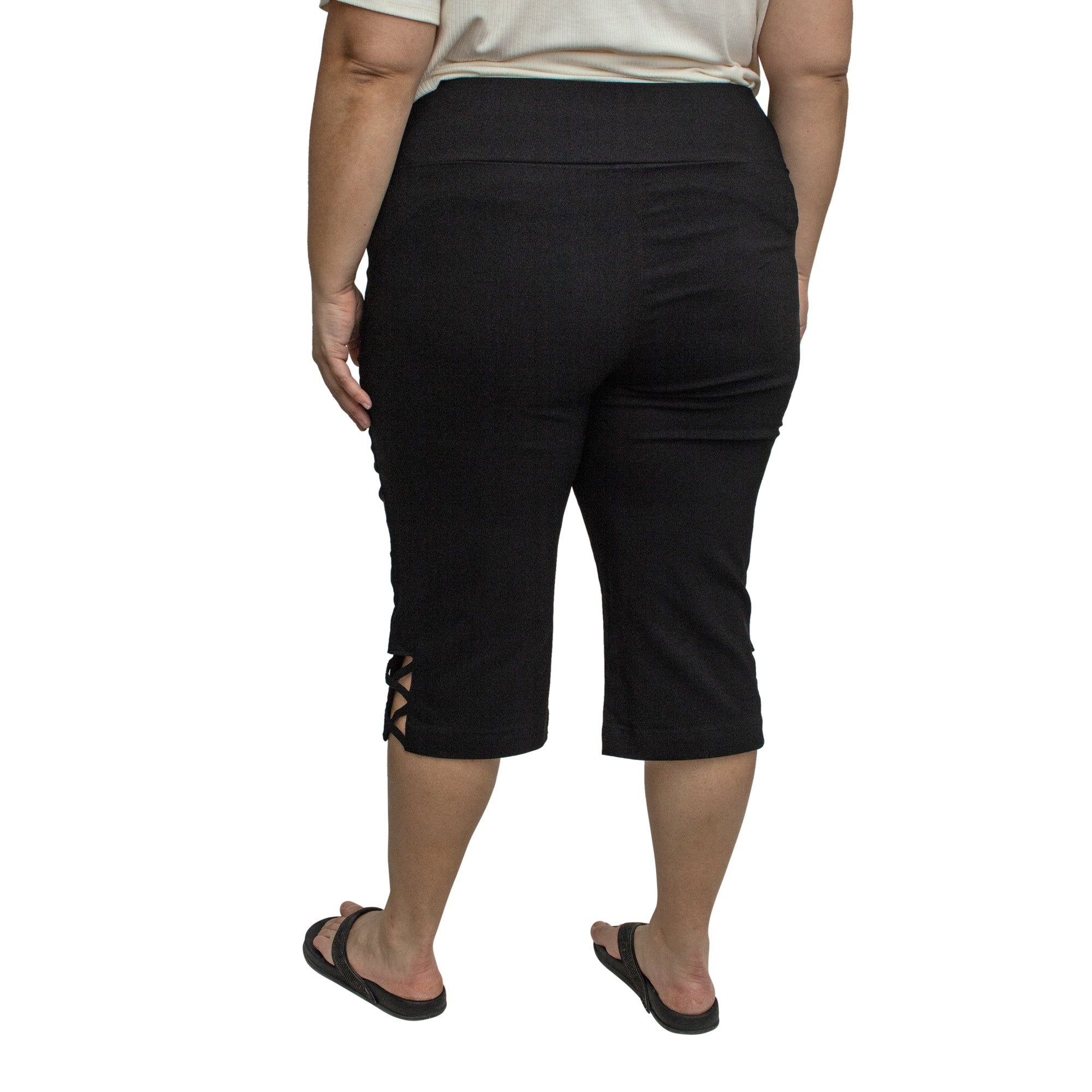 lily morgan Women's Plus Caged Capri Pant sold by Giant Tiger product image thumbnail 2
