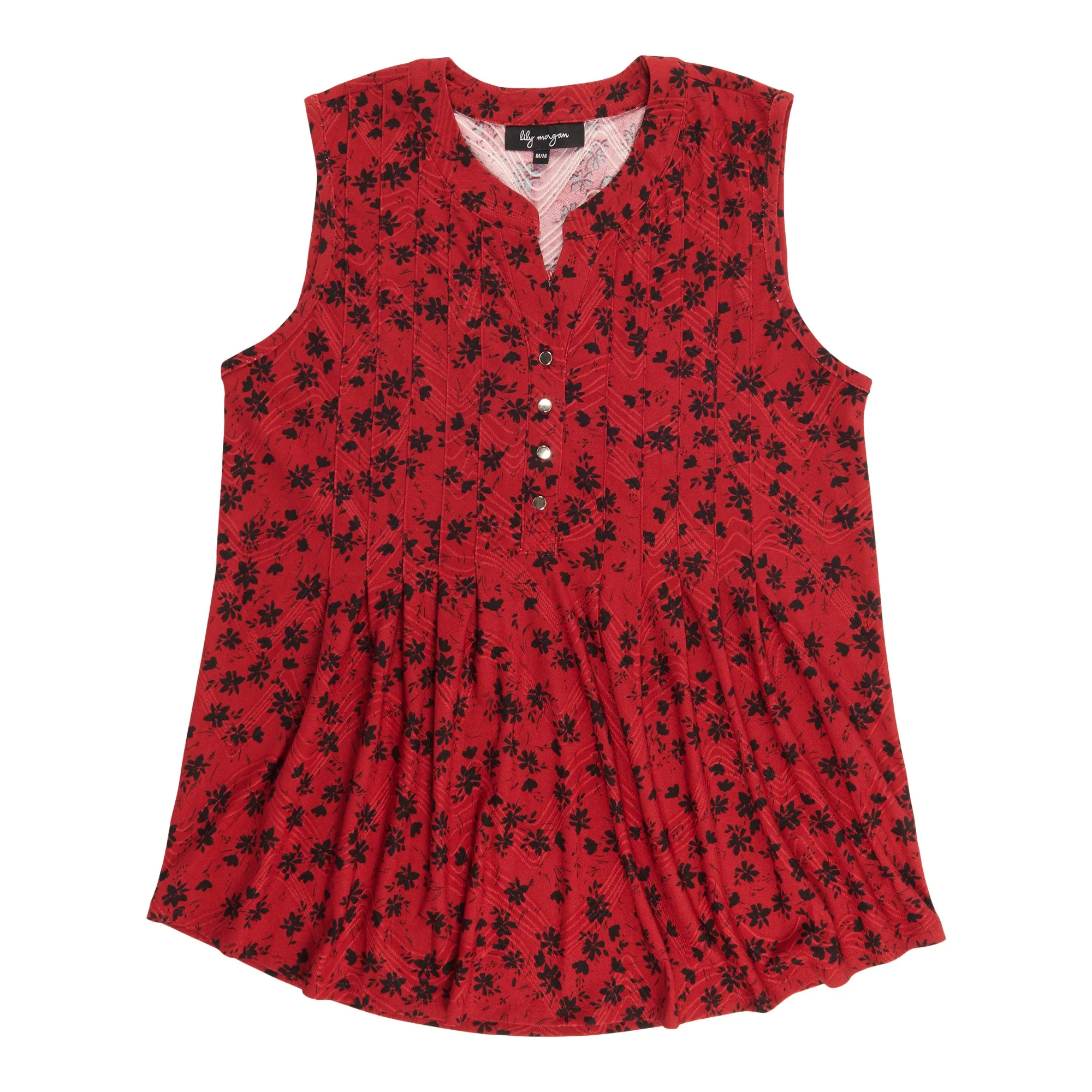 lily morgan Women's Sleeveless Pintuck Top sold by Giant Tiger