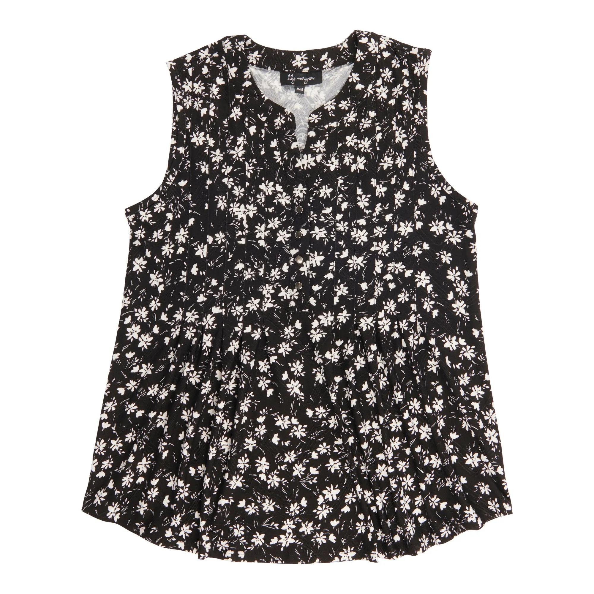 lily morgan Women's Sleeveless Pintuck Top sold by Giant Tiger product image thumbnail 2