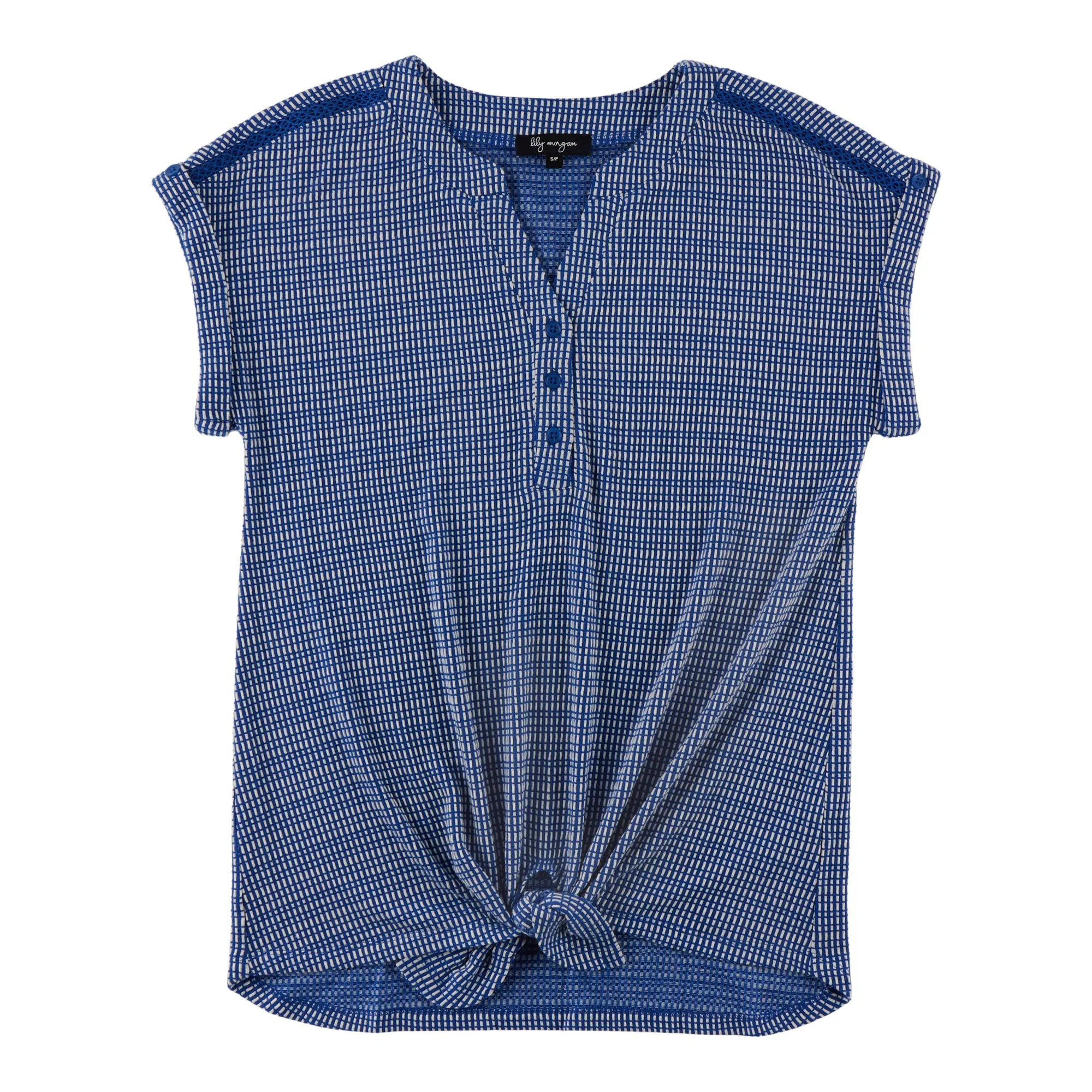 lily morgan Women's V-Neck Tie-Front Blouse sold by Giant Tiger product image thumbnail 3