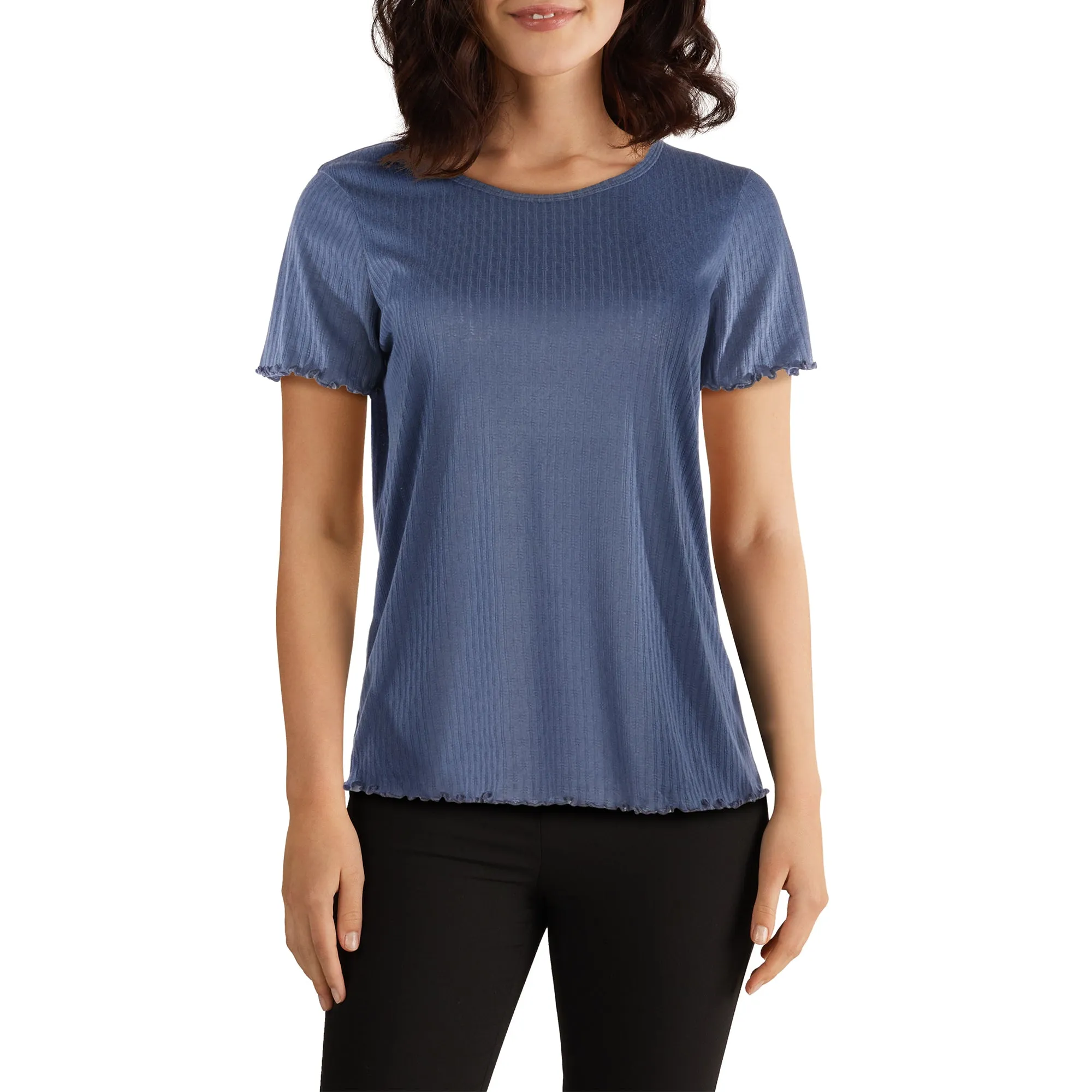 mySTYLE Women's Cool Comfort T-Shirt with Back Criss Cross Design sold by Giant Tiger