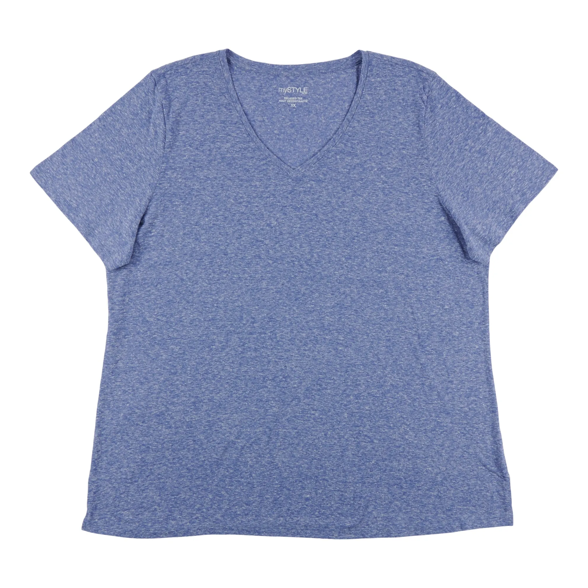 mySTYLE Women's Plus Seasonal Relaxed V-Neck Nubby T-Shirt sold by Giant Tiger product image thumbnail 2