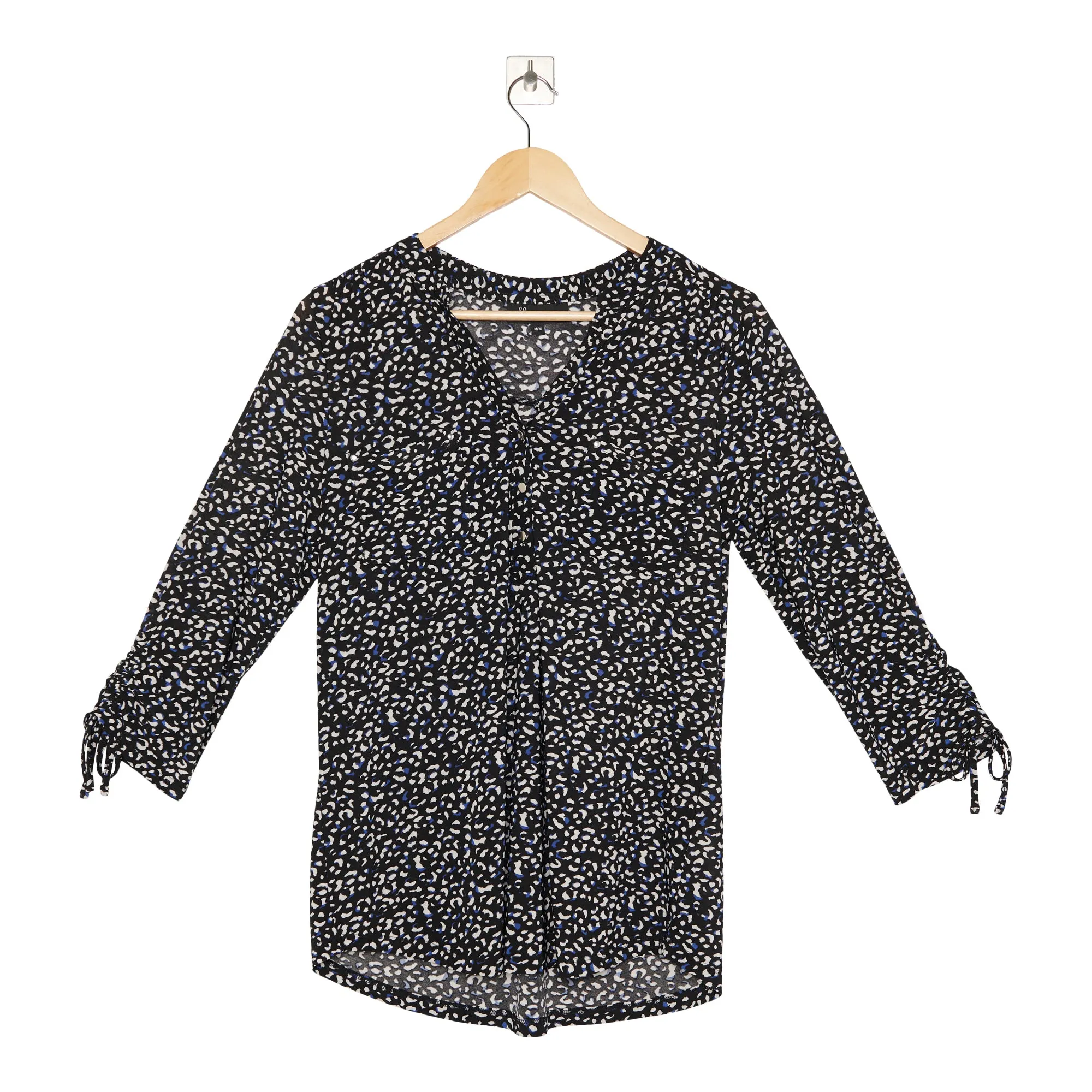 lily morgan Women's Winter Chic Printed Button V-Neck Top sold by Giant Tiger product image thumbnail 3