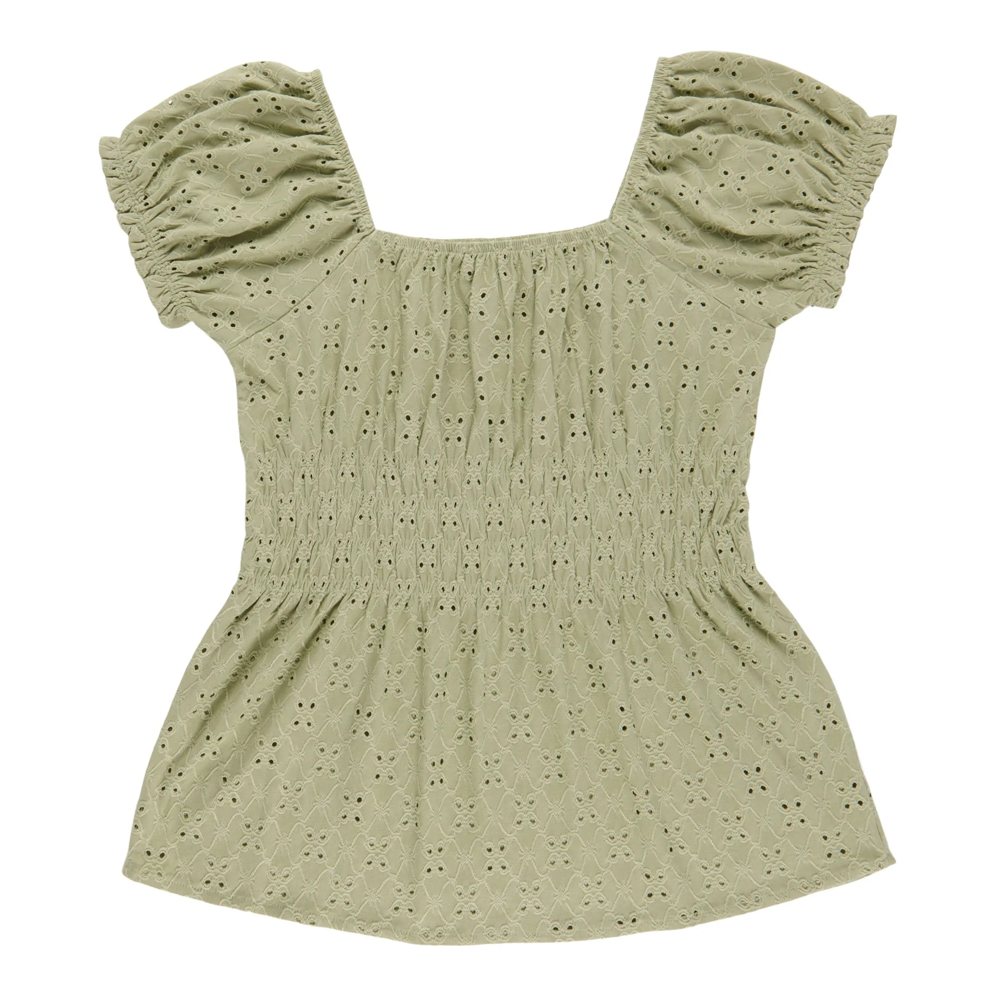 mySTYLE Women's Solid Eyelet Short Sleeve Top sold by Giant Tiger