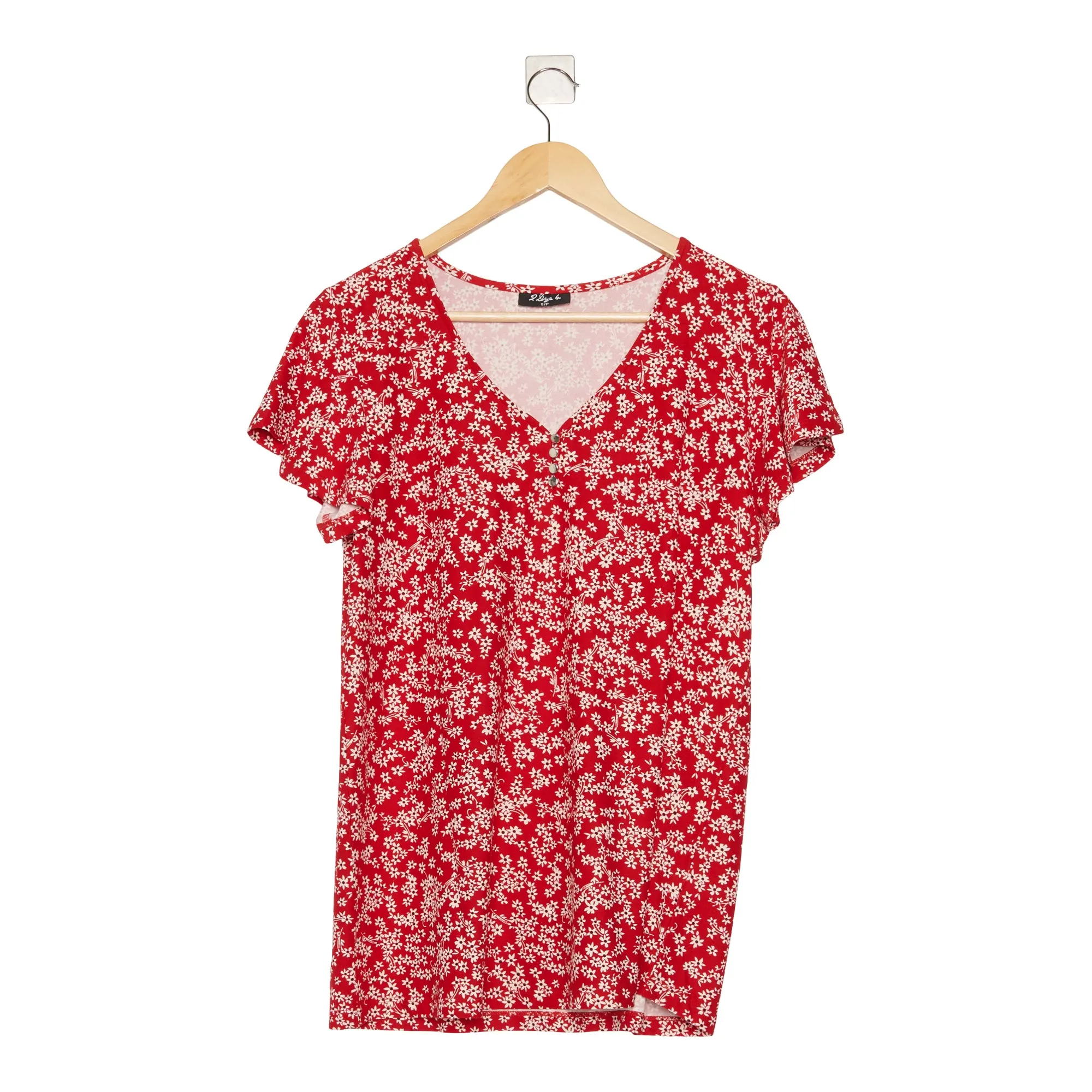 Women's Printed Flutter Sleeve Top sold by Giant Tiger product image thumbnail 4