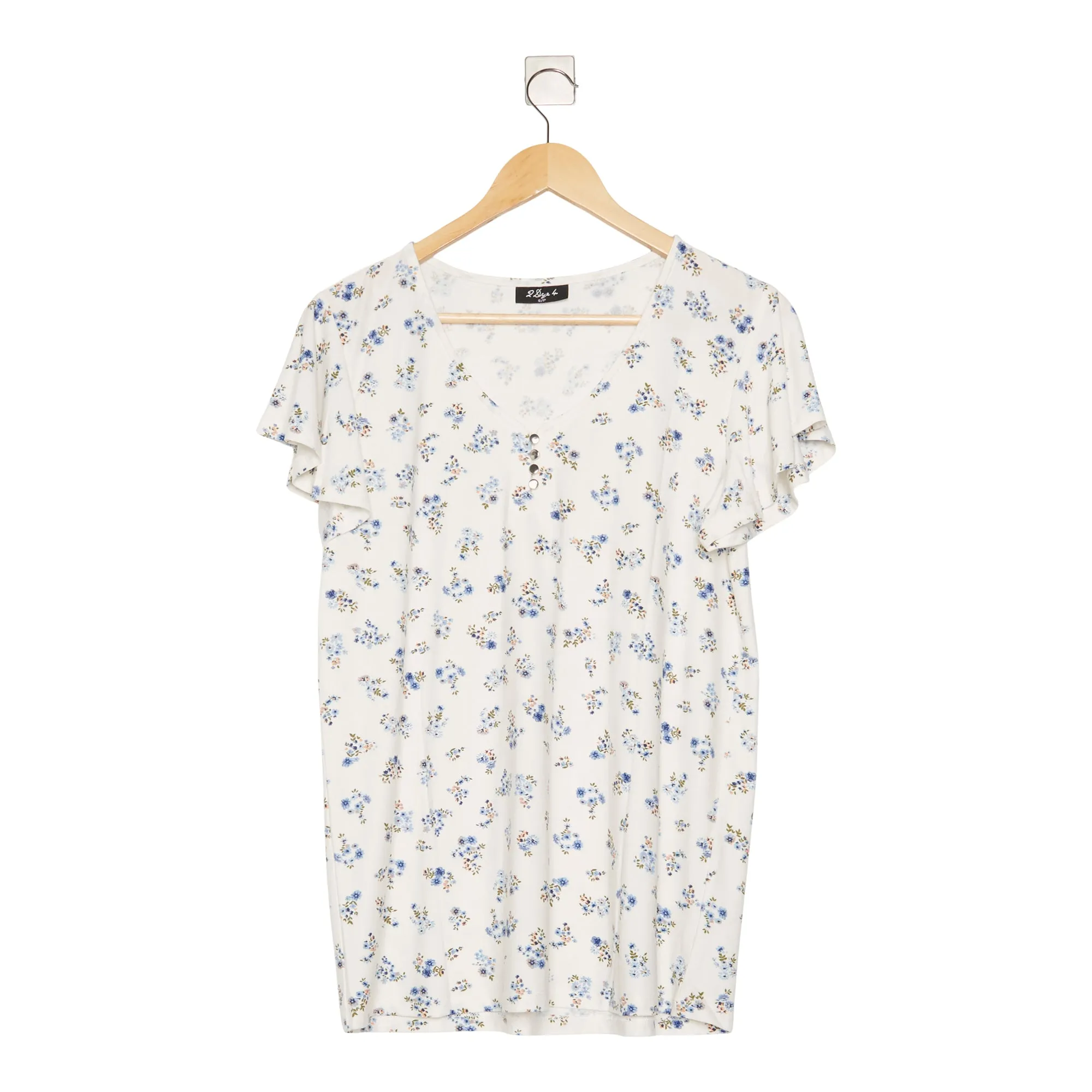 Women's Printed Flutter Sleeve Top sold by Giant Tiger product image thumbnail 3