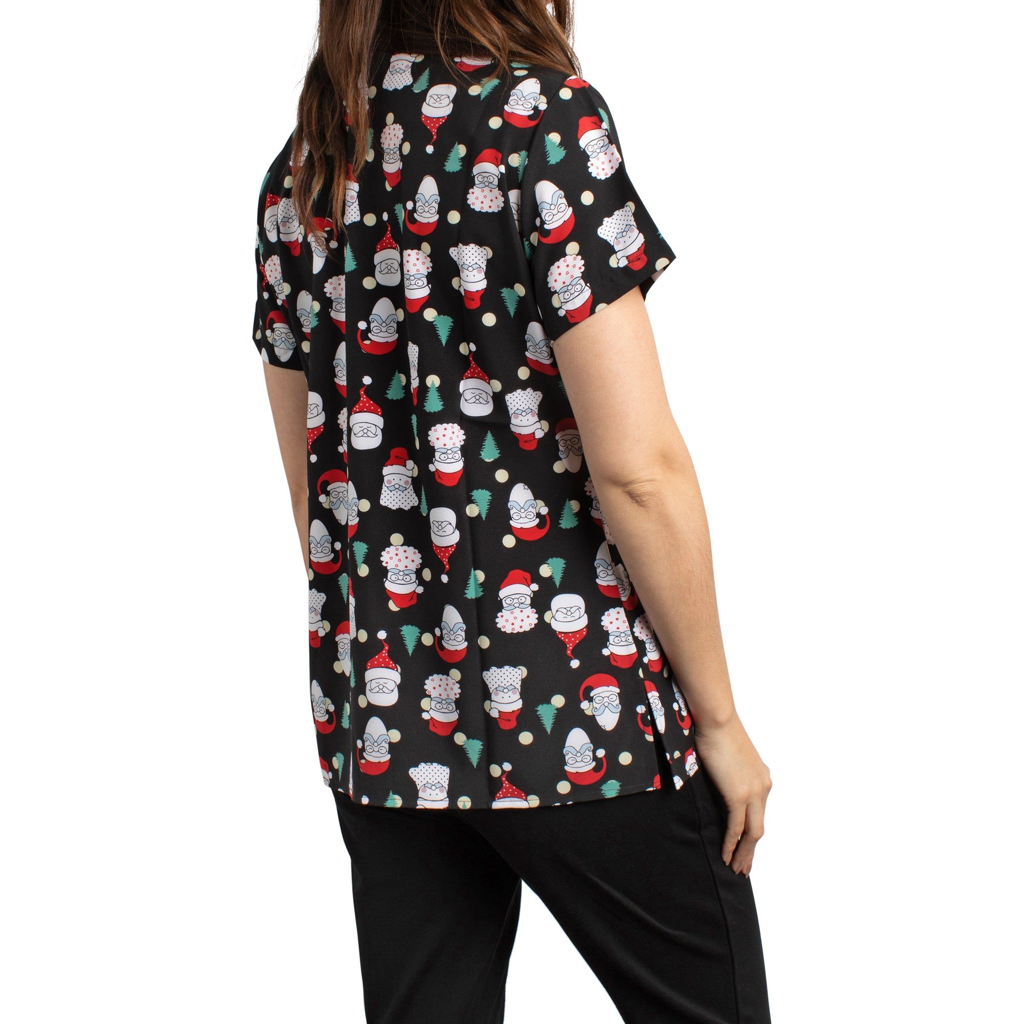 White Cross Women's Santa Scrub Top - XS-XXL sold by Giant Tiger product image thumbnail 2