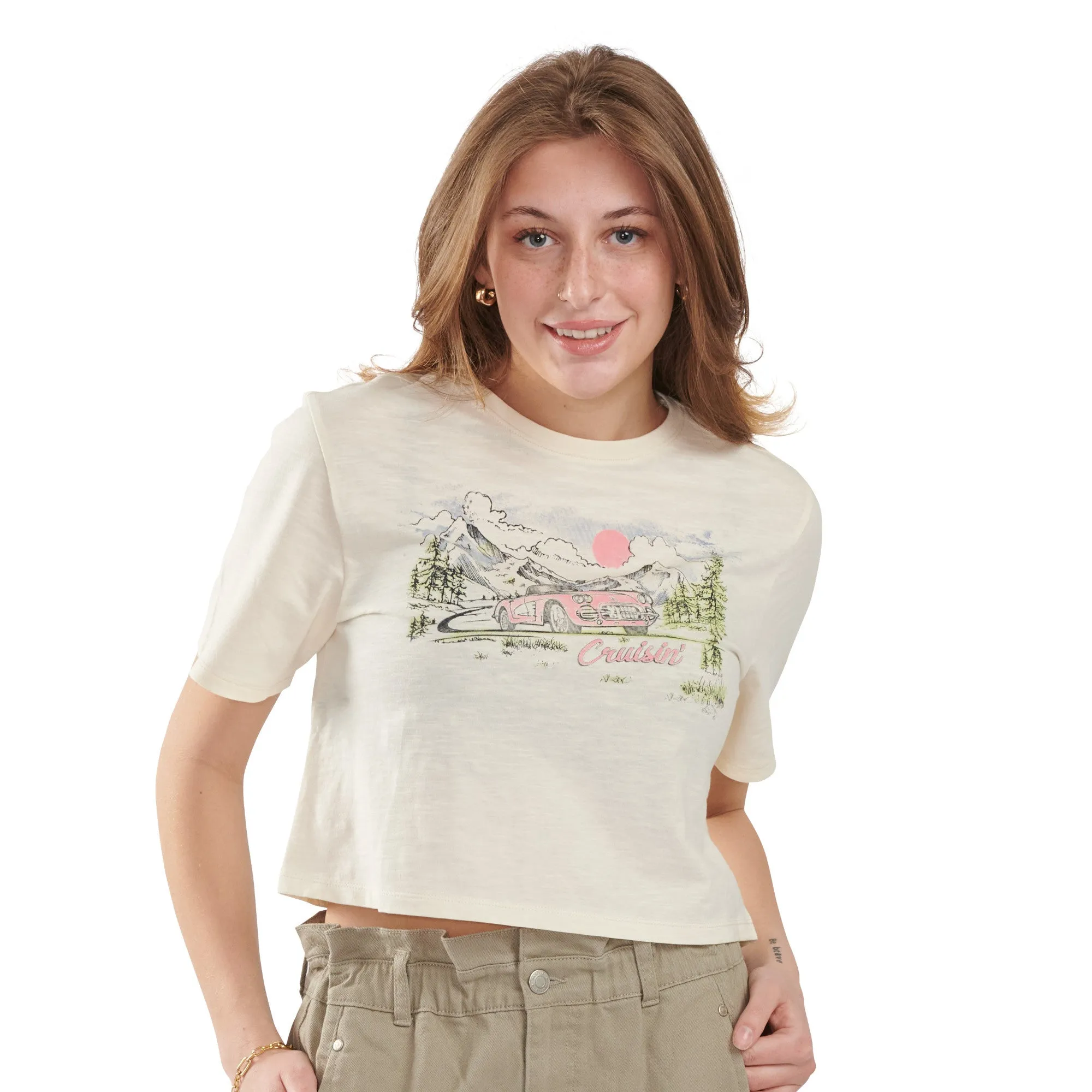 mySTYLE Women's Festival Printed Slub T-Shirt sold by Giant Tiger