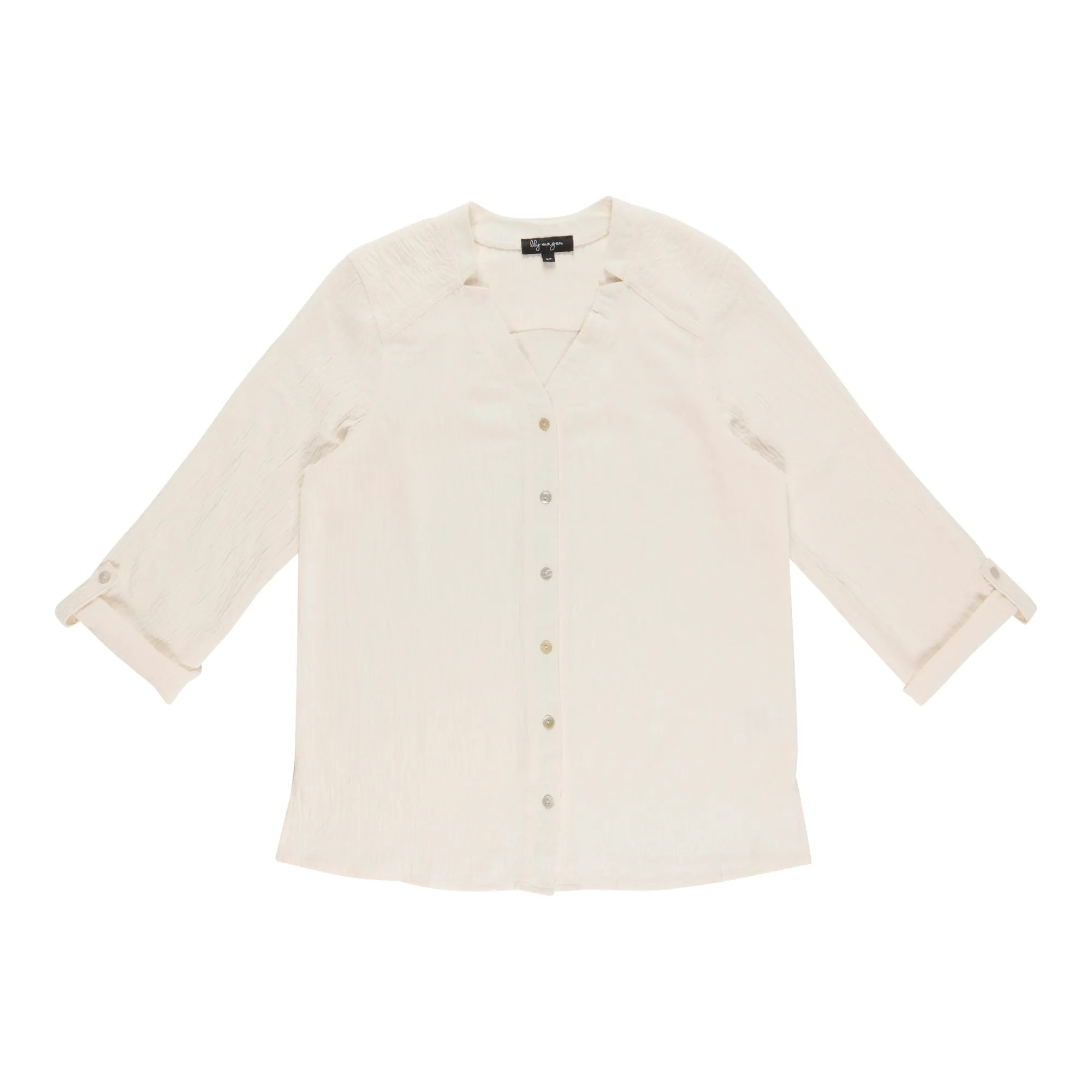 lily morgan Women's Button Front Blouse sold by Giant Tiger product image thumbnail 4