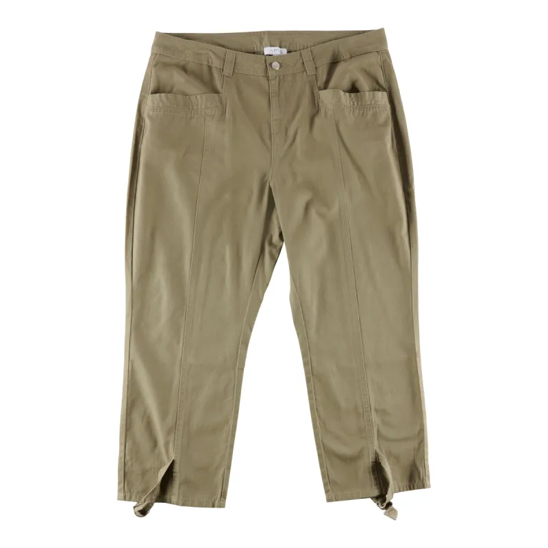 mySTYLE Women's Plus Twill Pants with Bottom Tab sold by Giant Tiger