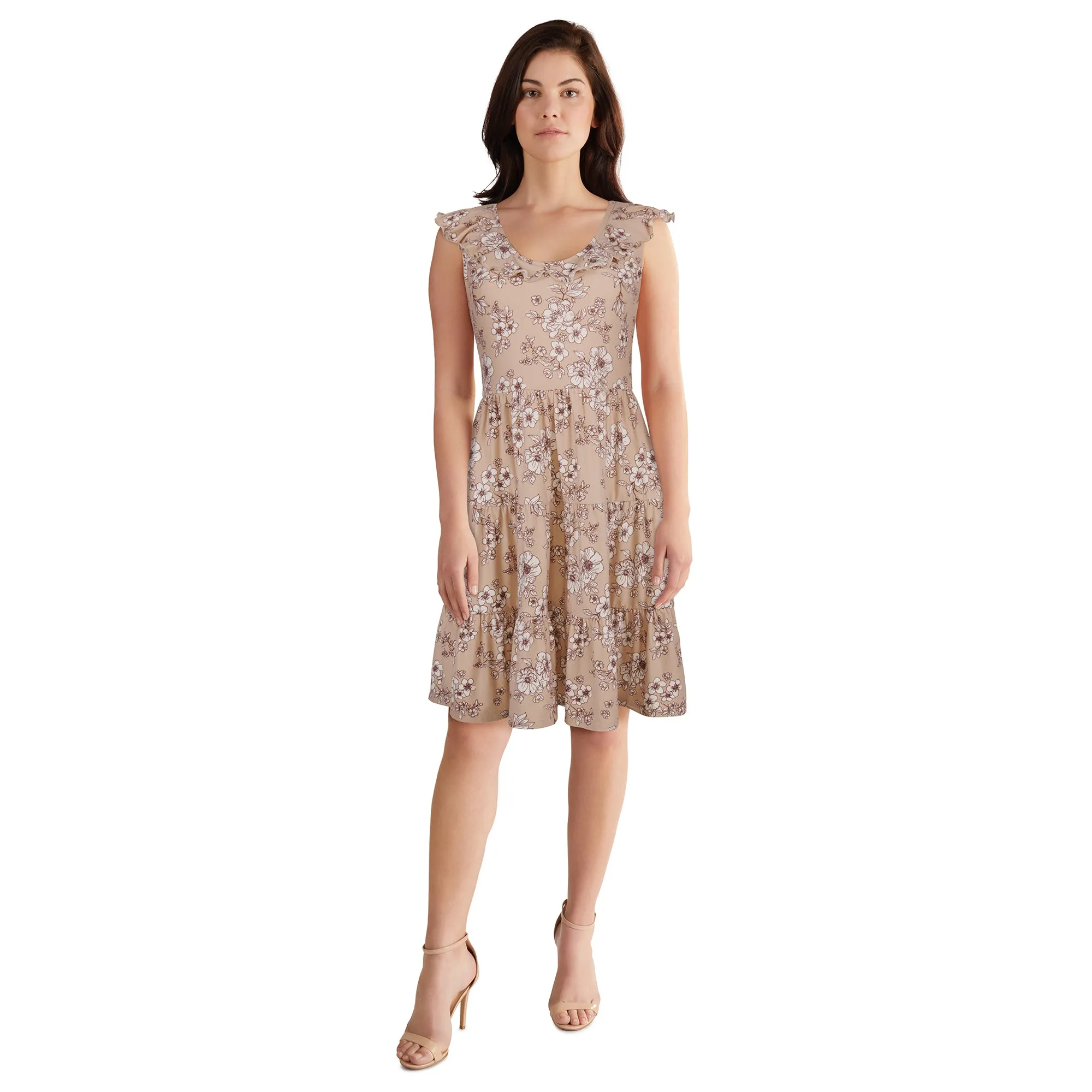 lily morgan Women's Flutter Sleeve Dress sold by Giant Tiger