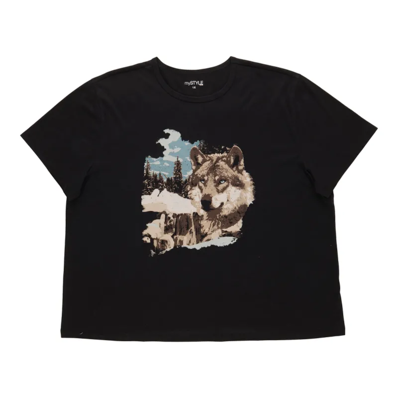 mySTYLE Women's Graphic Crew Neck Tee sold by Giant Tiger