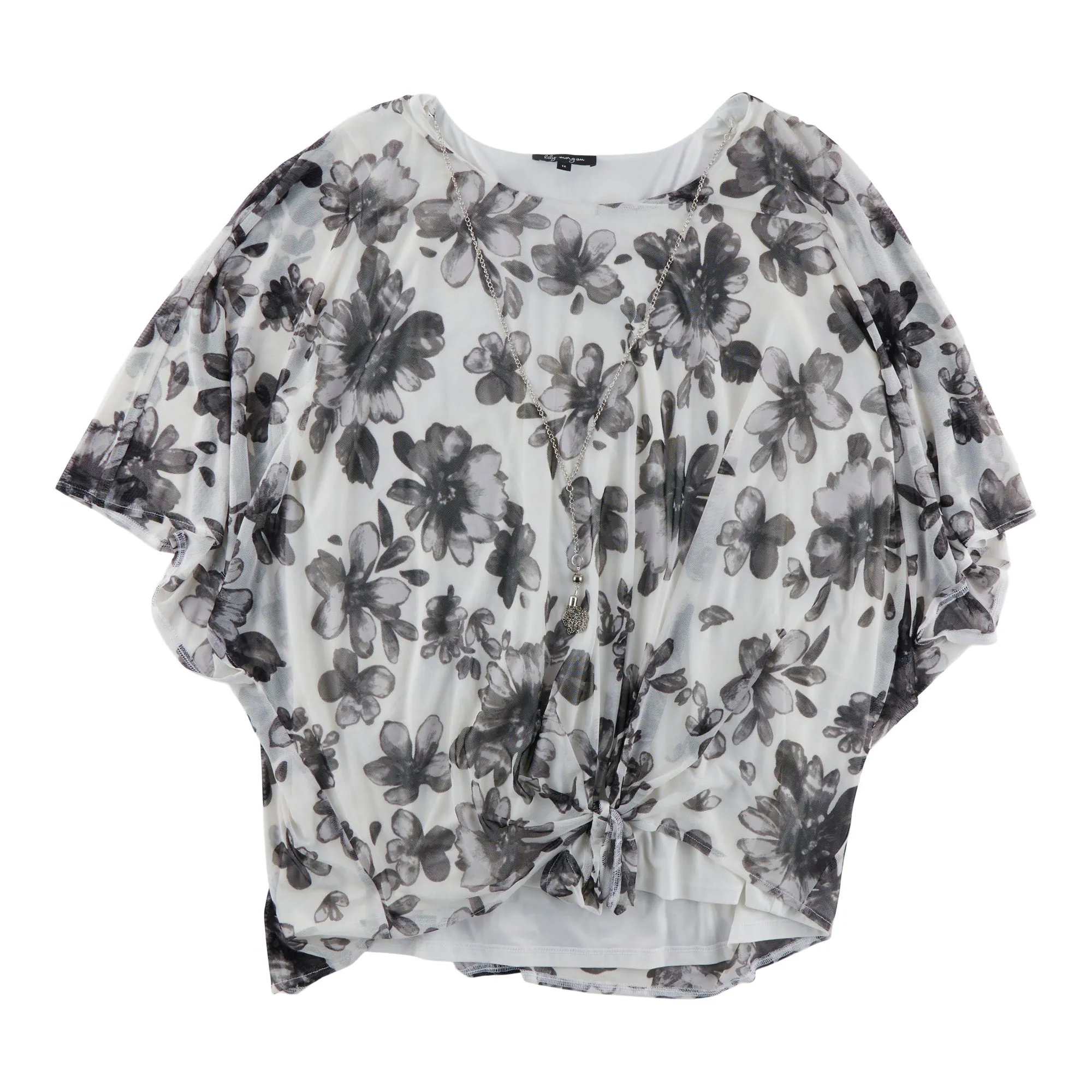 lily morgan Women's Plus Printed Mesh Top sold by Giant Tiger product image thumbnail 4