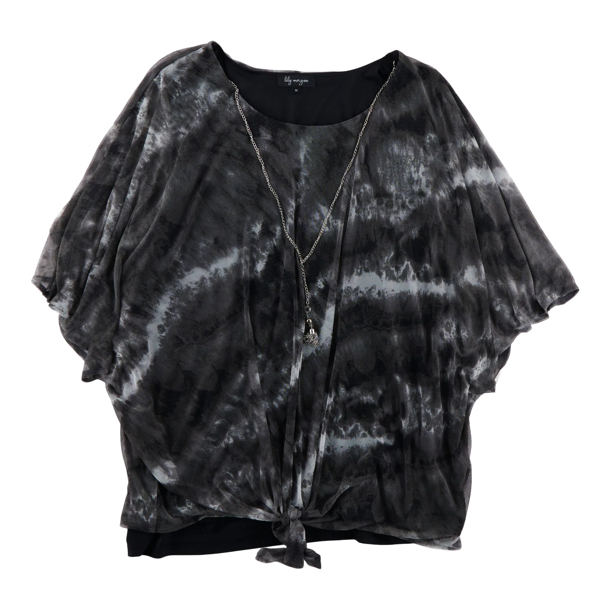lily morgan Women's Plus Printed Mesh Top sold by Giant Tiger product image thumbnail 3