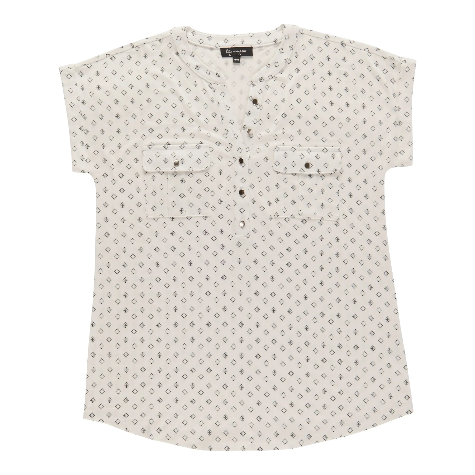 lily morgan Women's Printed V-Neck Blouse sold by Giant Tiger product image thumbnail 2