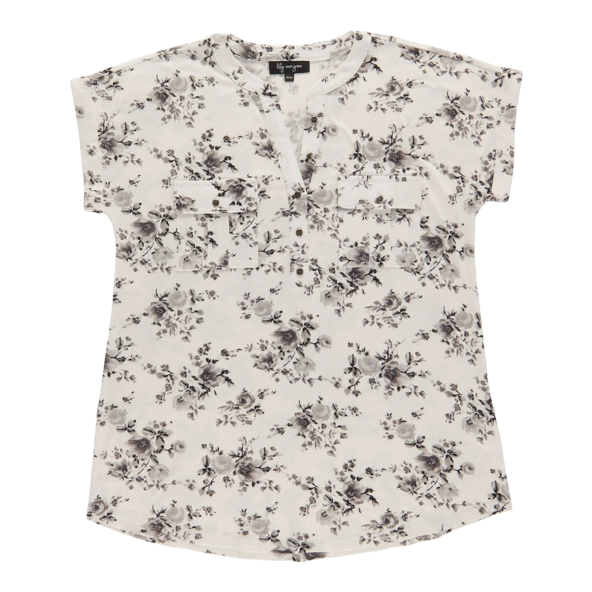 lily morgan Women's Printed V-Neck Blouse sold by Giant Tiger product image thumbnail 4