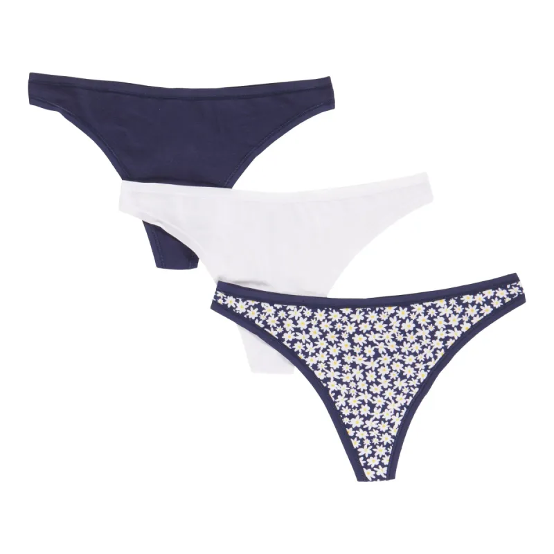 Carisma Women's Cotton Thong, 3-Pack, Assorted sold by Giant Tiger