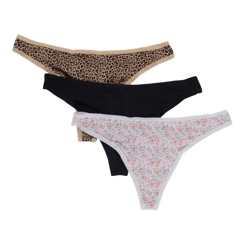 Carisma Women's Micro Thong, 3-Pack, Assorted sold by Giant Tiger