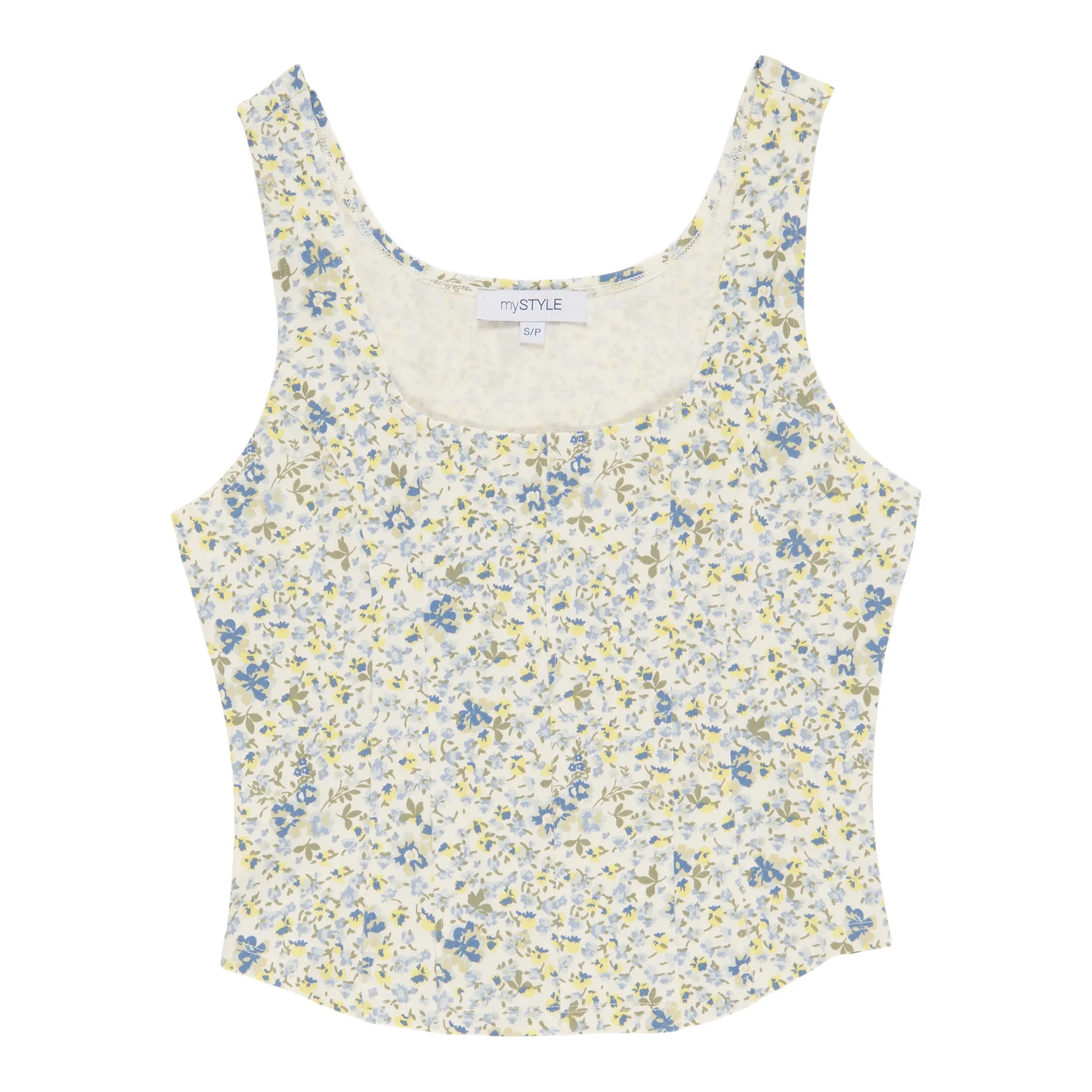 mySTYLE Women's Festival Floral Corset Tank Top sold by Giant Tiger
