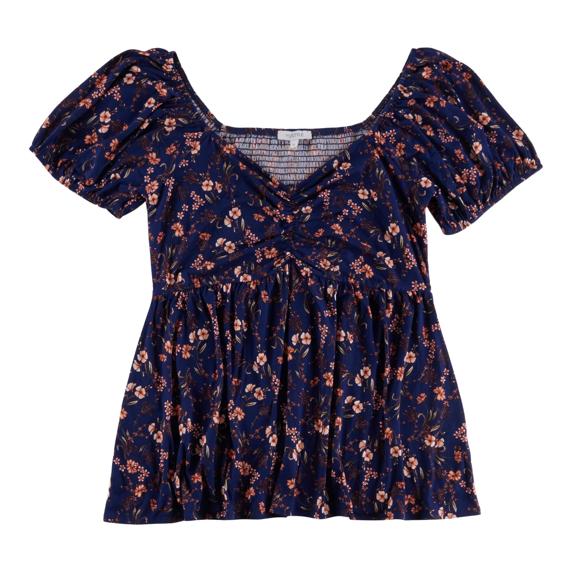 mySTYLE Women's Plus Summer Sizzle Printed Smocked Top sold by Giant Tiger product image thumbnail 2