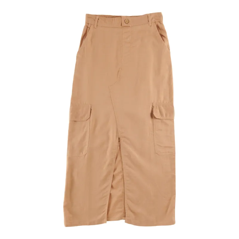Women's Long Linen Cargo Skirt sold by Giant Tiger