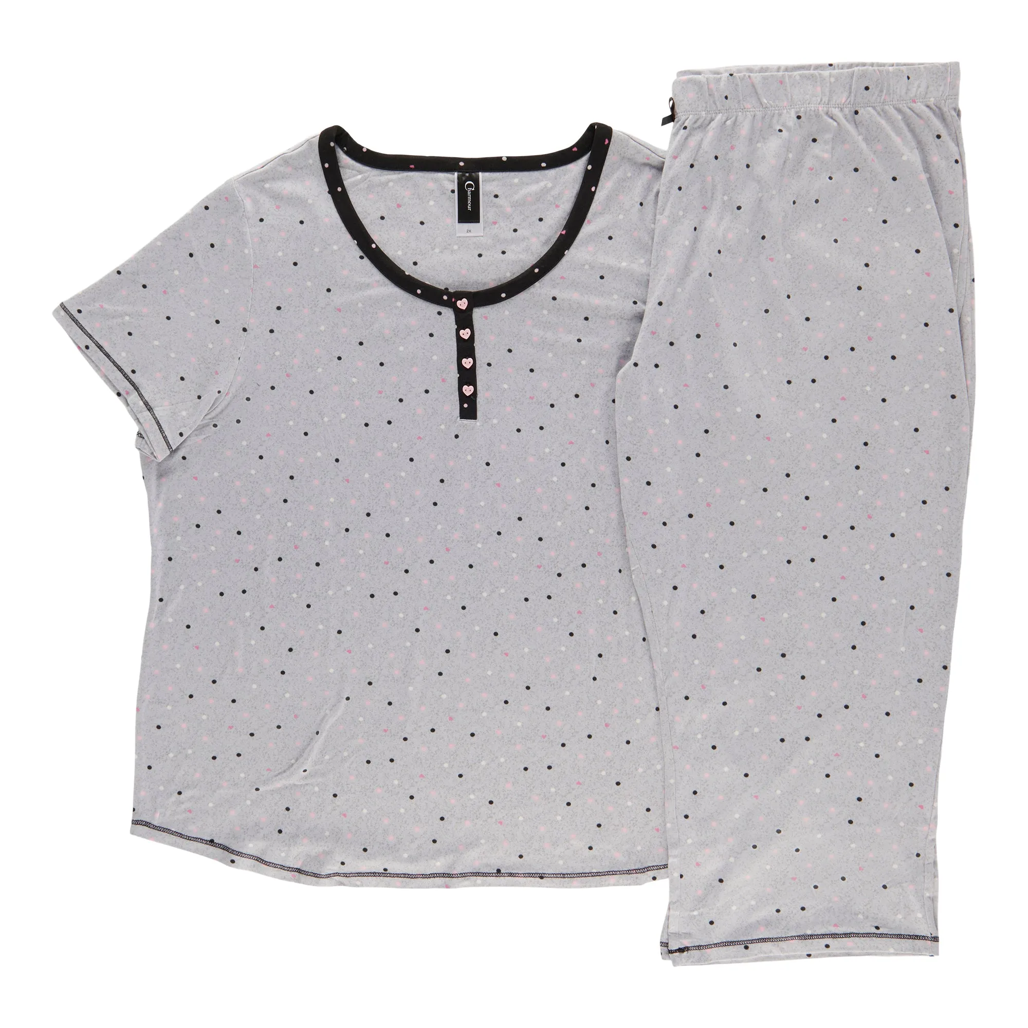 Women's Plus Capris PJ Set, 2-Piece sold by Giant Tiger