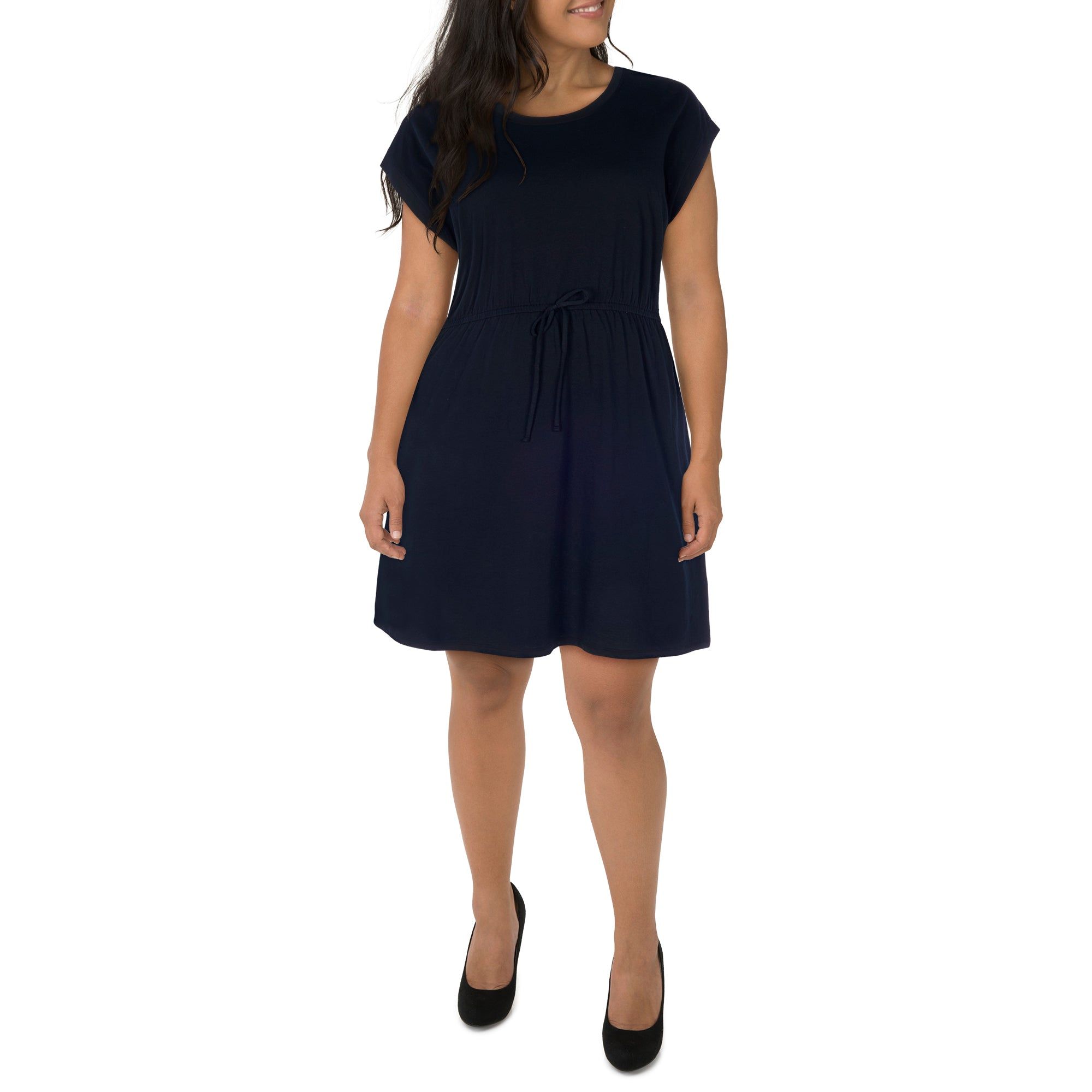 Women's Plus Solid Short Sleeve T-Shirt Dress sold by Giant Tiger