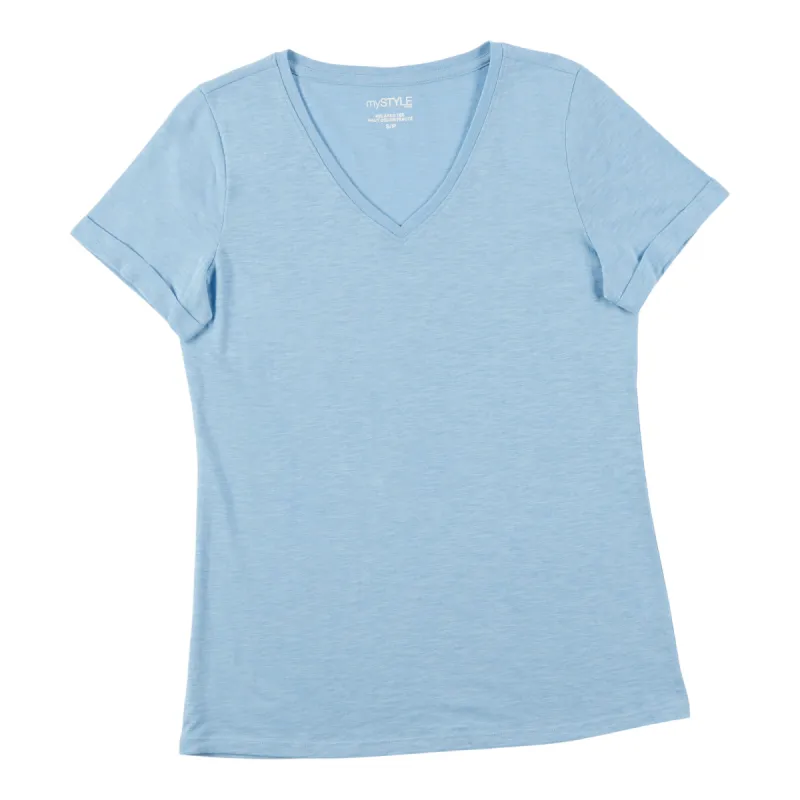 mySTYLE Women's V-Neck T-Shirt sold by Giant Tiger
