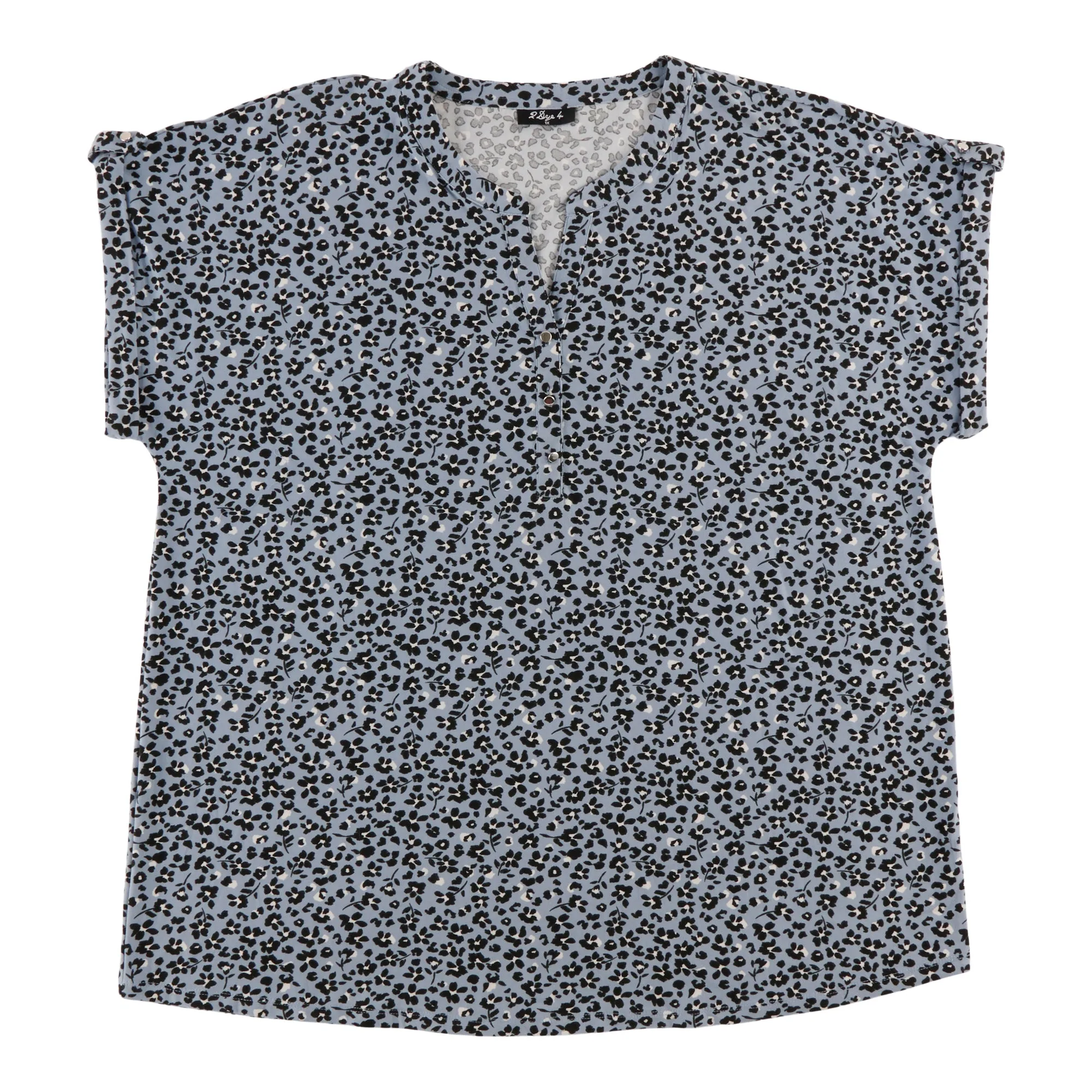 Women's Plus V-Neck Henley Top sold by Giant Tiger product image thumbnail 3