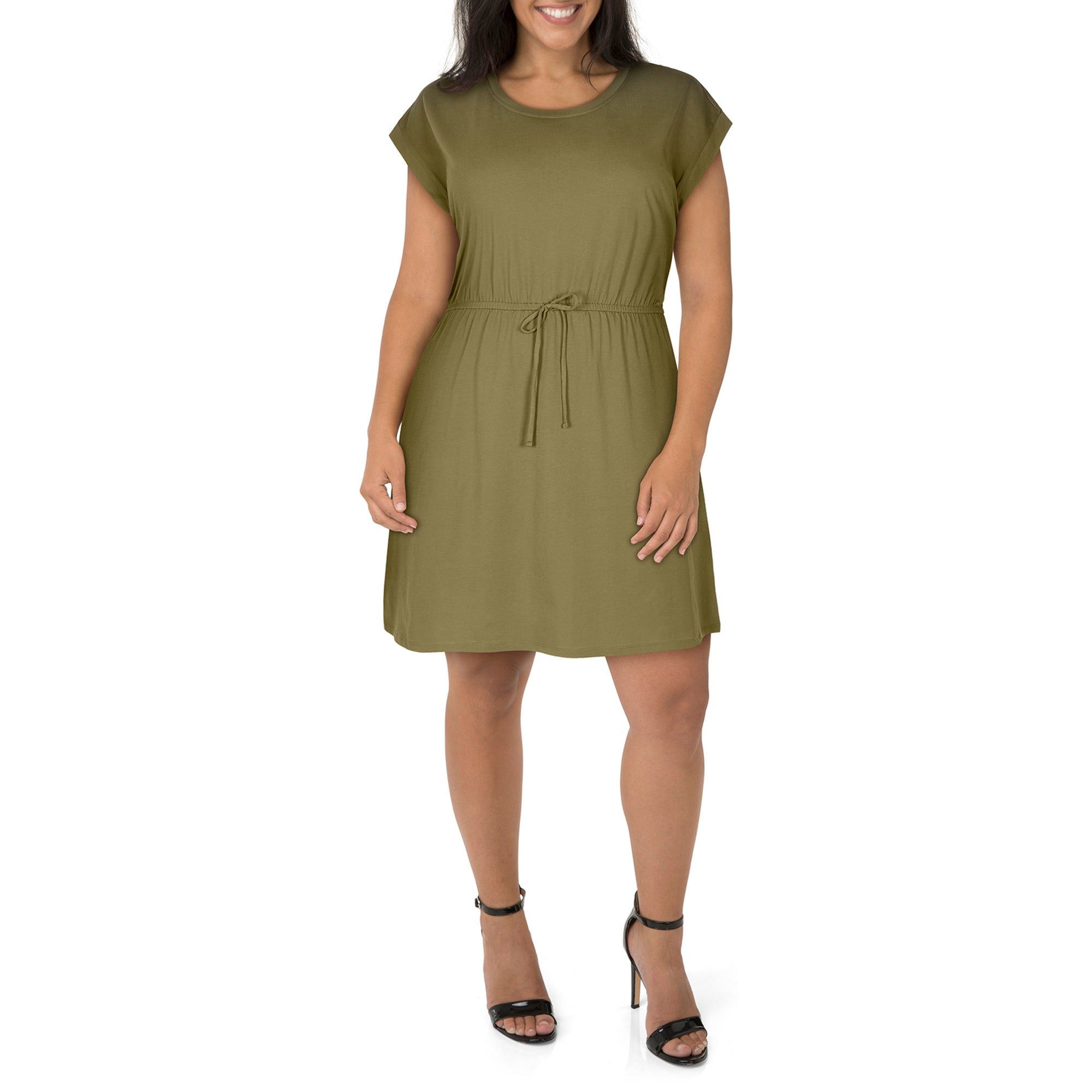 Women's Plus Solid Short Sleeve T-Shirt Dress sold by Giant Tiger product image thumbnail 5