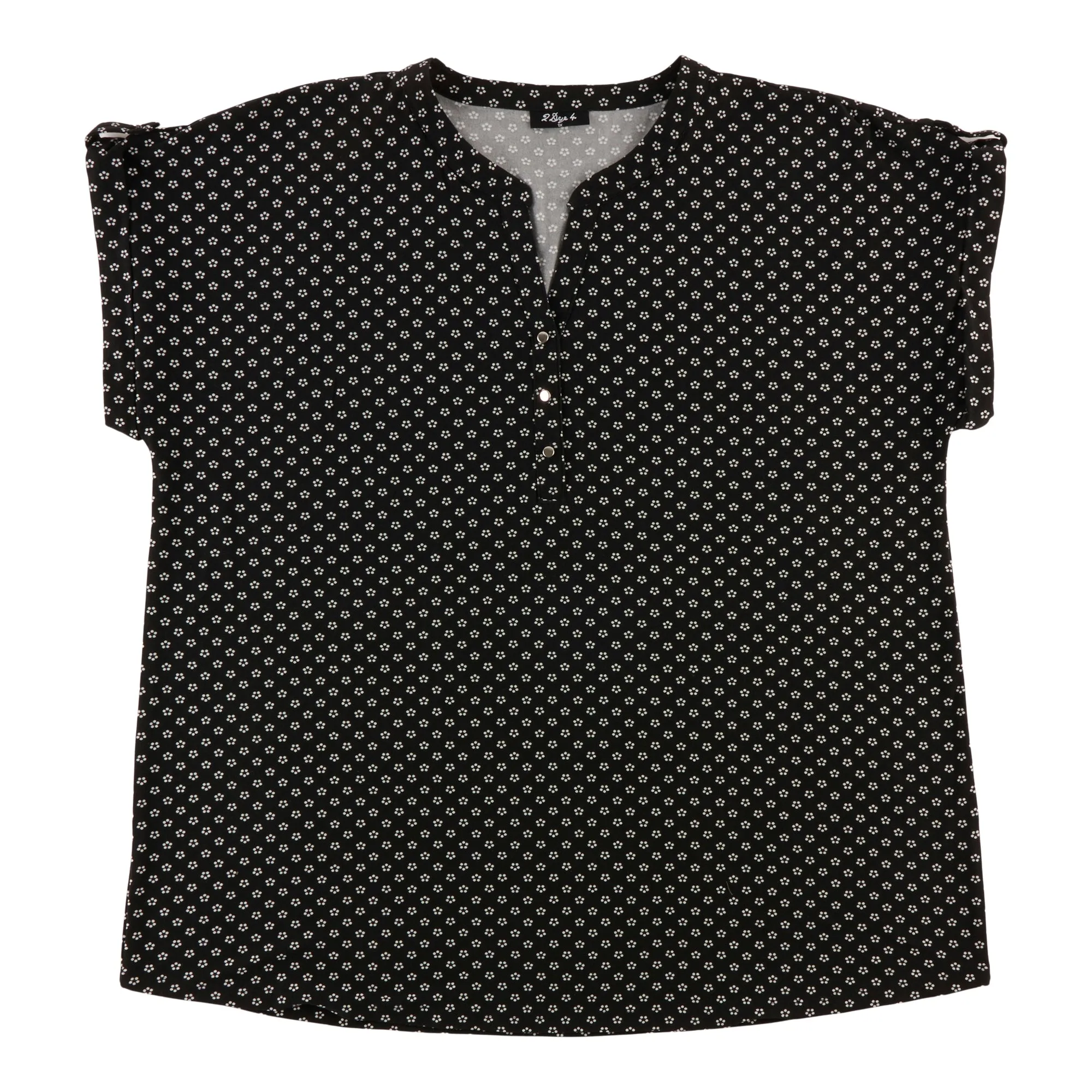 Women's Plus V-Neck Henley Top sold by Giant Tiger product image thumbnail 5