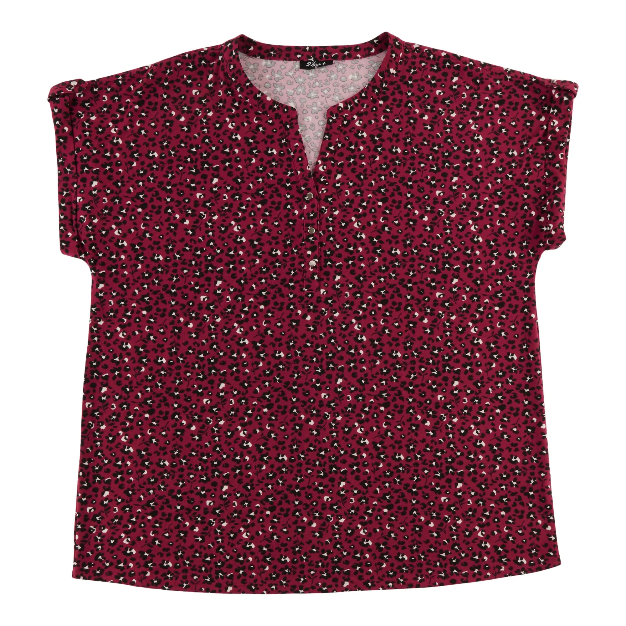 Women's Plus V-Neck Henley Top sold by Giant Tiger product image thumbnail 4