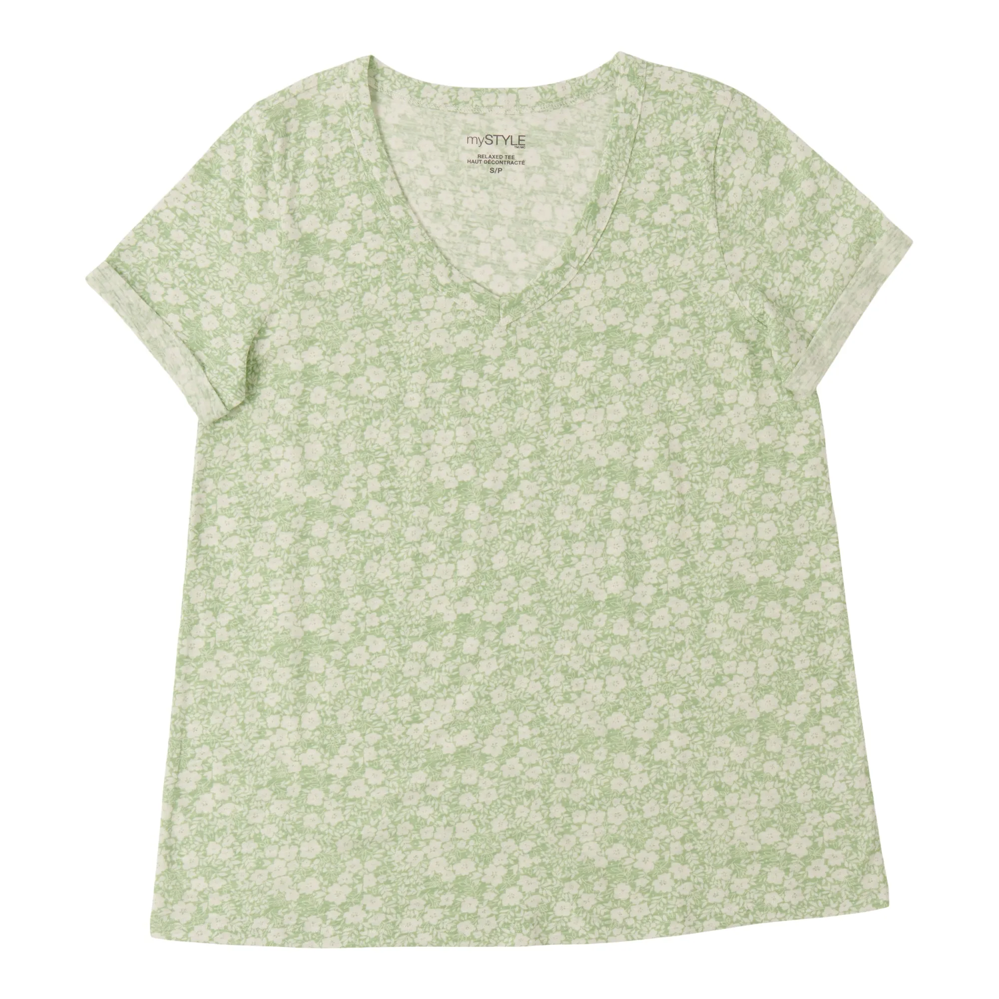 mySTYLE Women's Printed Relaxed Slub T-Shirt sold by Giant Tiger product image thumbnail 3