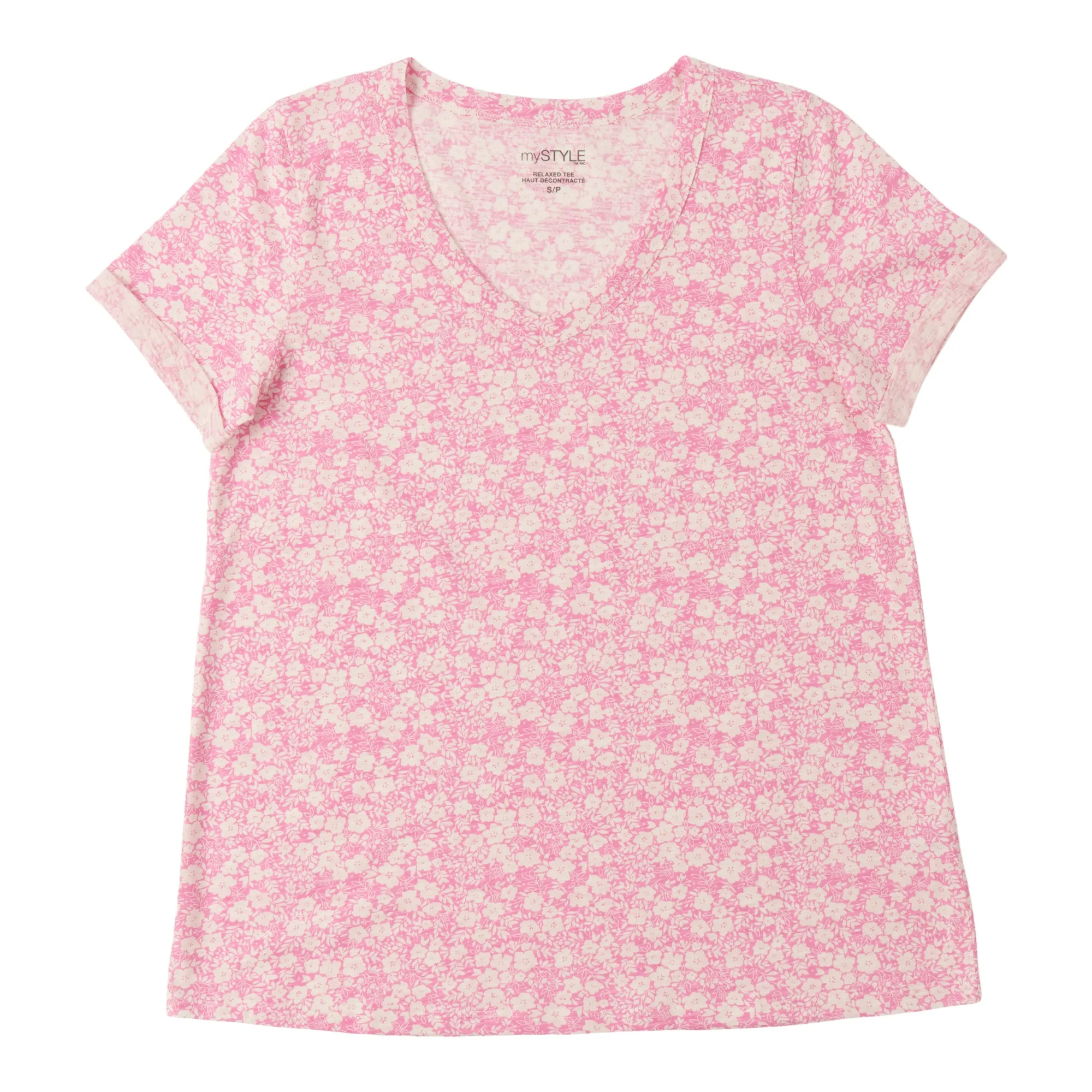 mySTYLE Women's Printed Relaxed Slub T-Shirt sold by Giant Tiger product image thumbnail 4