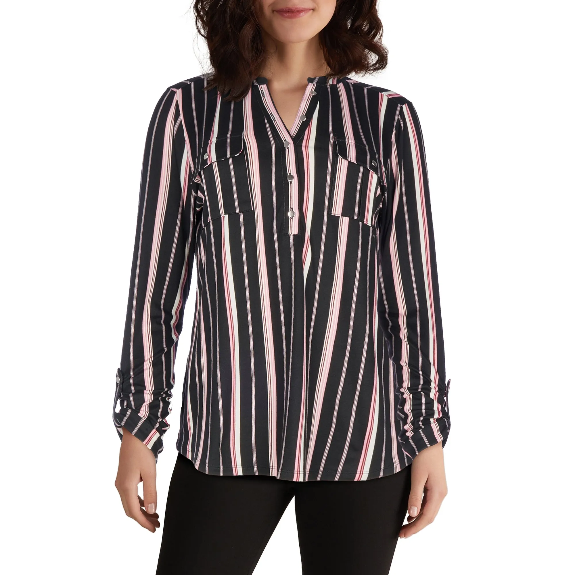 lily morgan Women's V-Neck Long Sleeve Blouse sold by Giant Tiger product image thumbnail 3