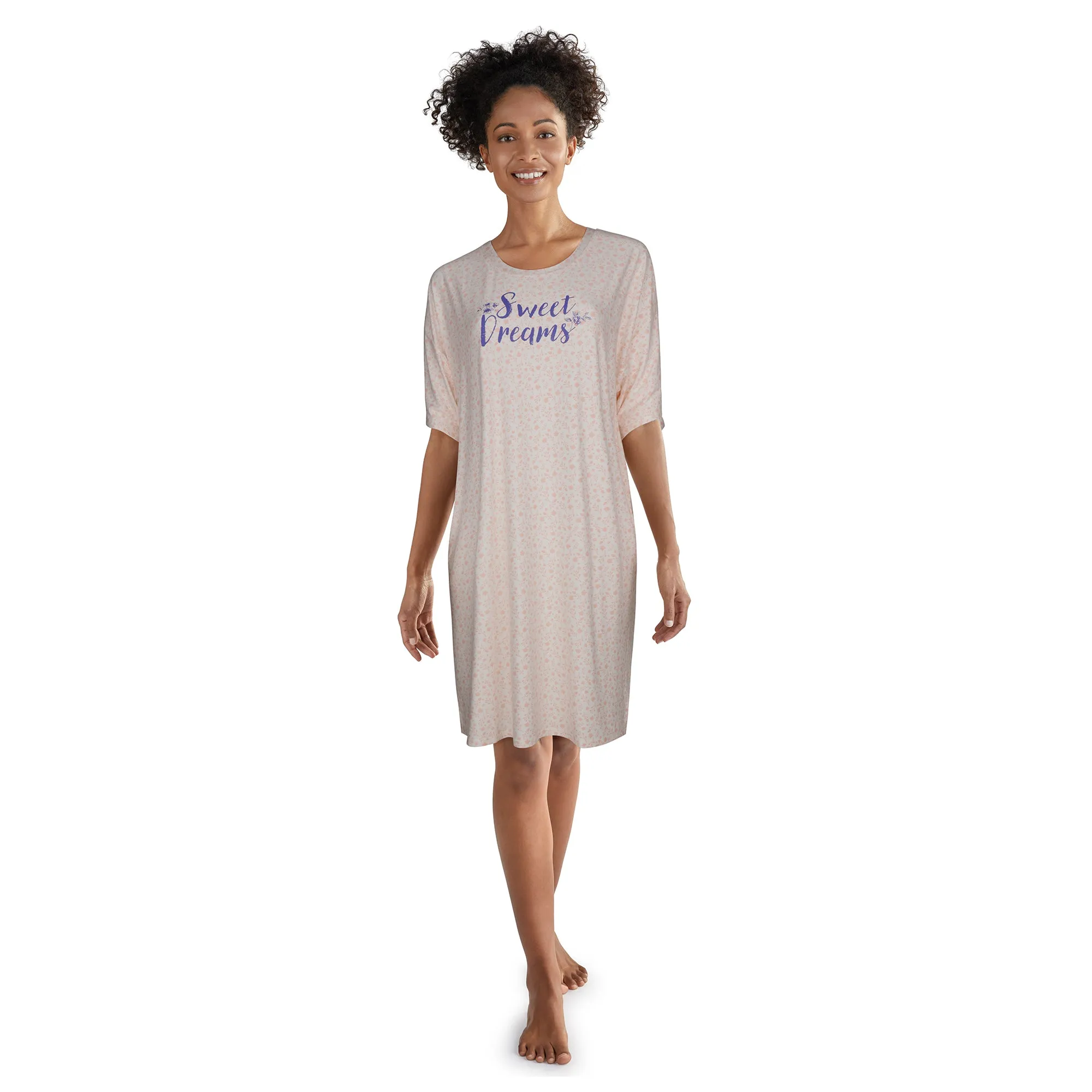 Carisma Women's Ocean Breeze Peachy Screen Print Sleepshirt sold by Giant Tiger product image thumbnail 2