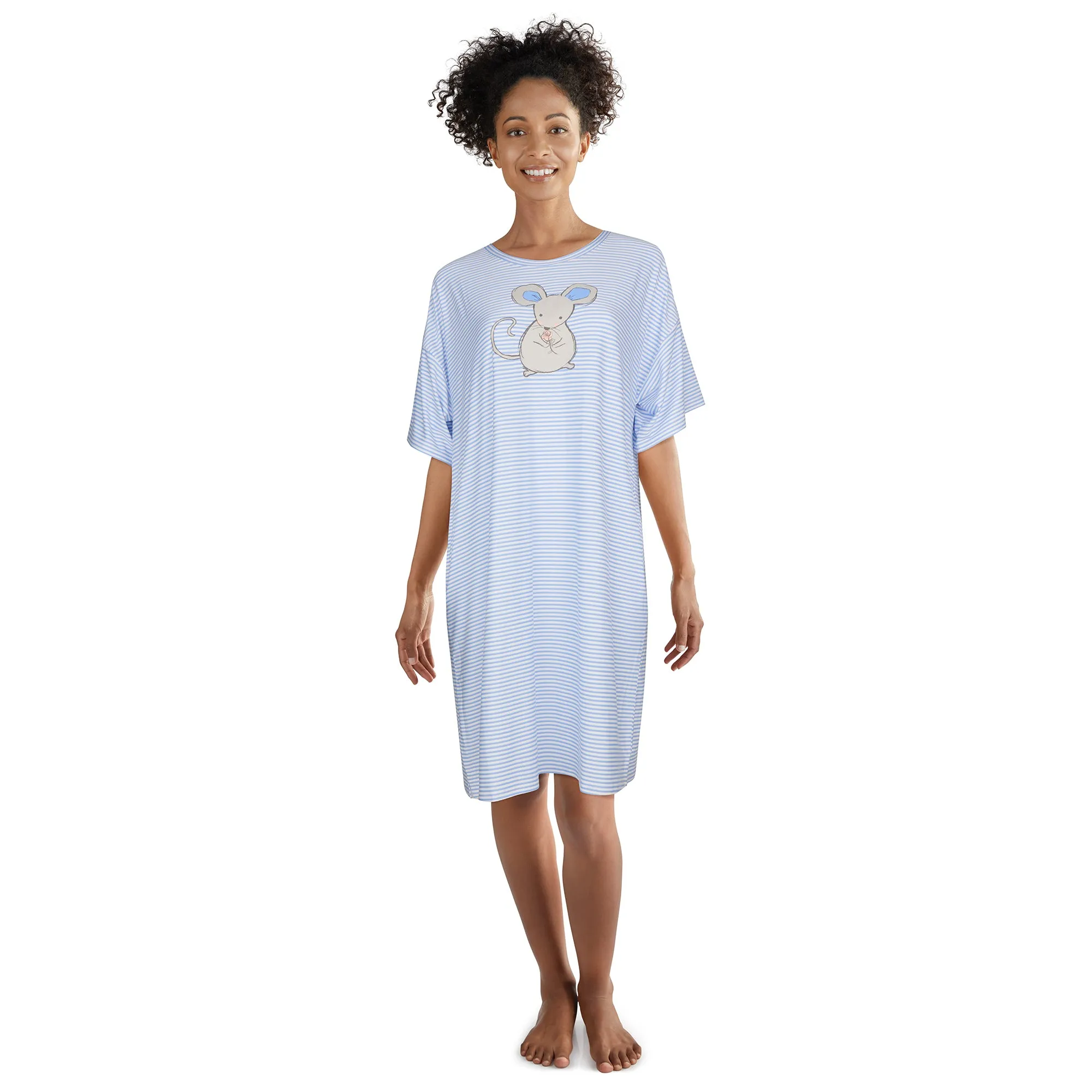Carisma Women's Ocean Breeze Peachy Screen Print Sleepshirt sold by Giant Tiger