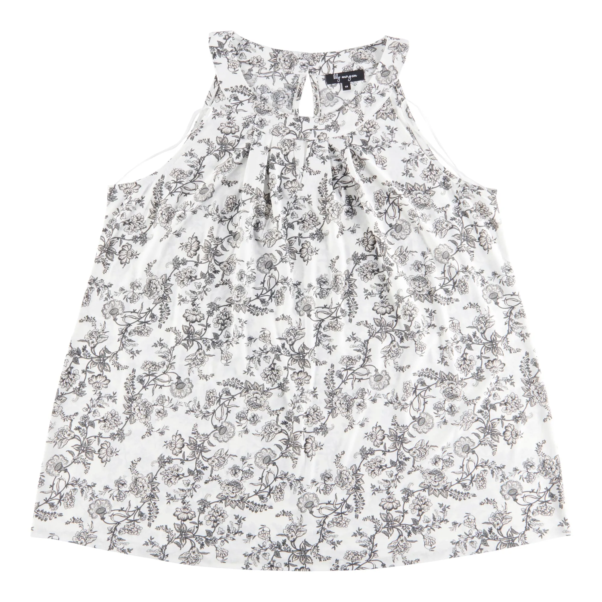 lily morgan Women's Plus Ocean Blues Halter Printed Tank sold by Giant Tiger product image thumbnail 4