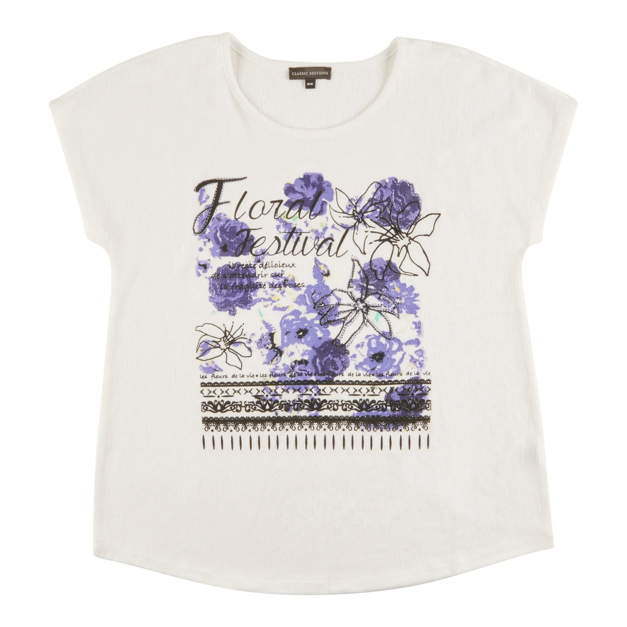 Classic Editions Women's Summer Look Crinkle Top with Front Print sold by Giant Tiger product image thumbnail 2