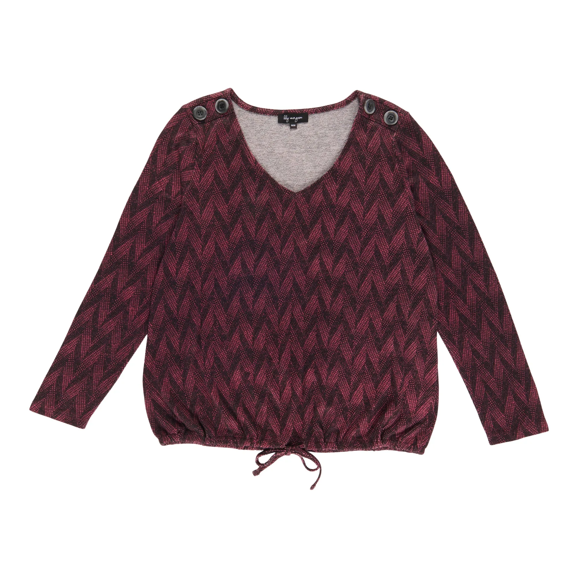 lily morgan Women's Tie-Front Blouse sold by Giant Tiger product image thumbnail 4