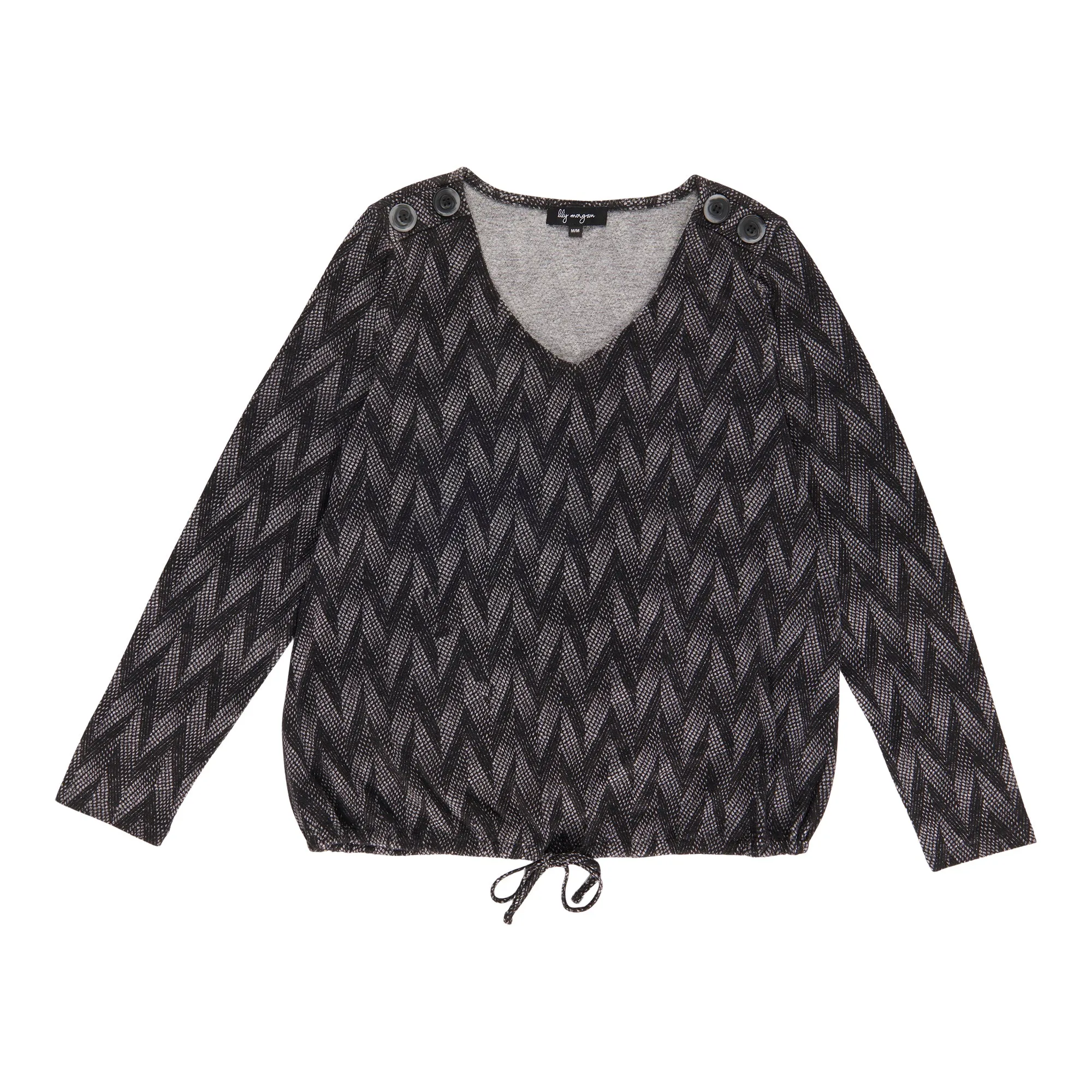 lily morgan Women's Tie-Front Blouse sold by Giant Tiger