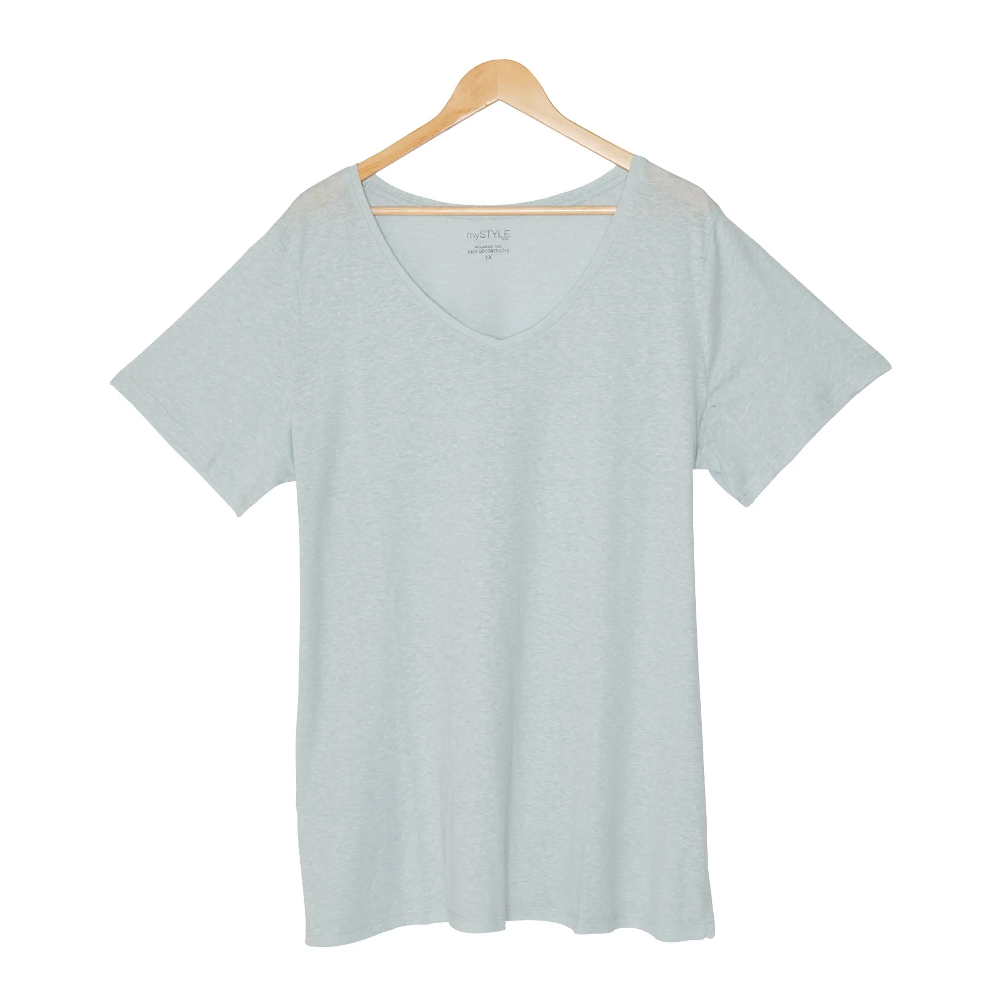 mySTYLE Women's Plus Fashion Nubby T-Shirt sold by Giant Tiger