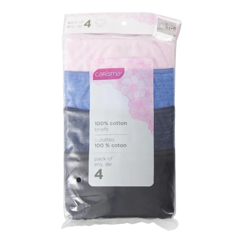 Carisma Women's Briefs 4pk. - S-XL sold by Giant Tiger
