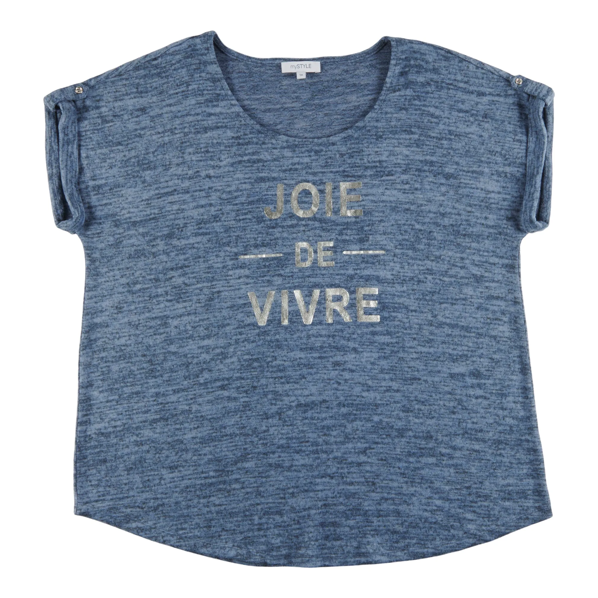 mySTYLE Women's Plus Festival French Saying Top sold by Giant Tiger product image thumbnail 2