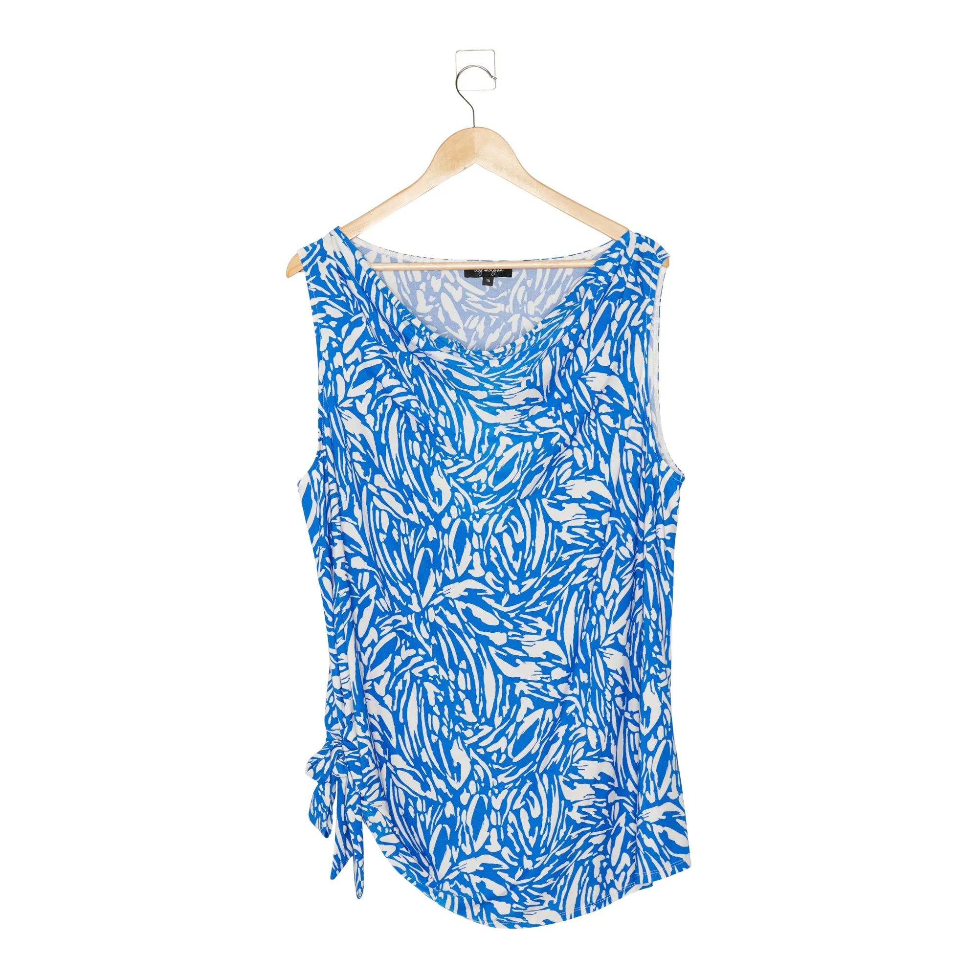 lily morgan Women's Plus Printed Drape Neck Top sold by Giant Tiger product image thumbnail 2