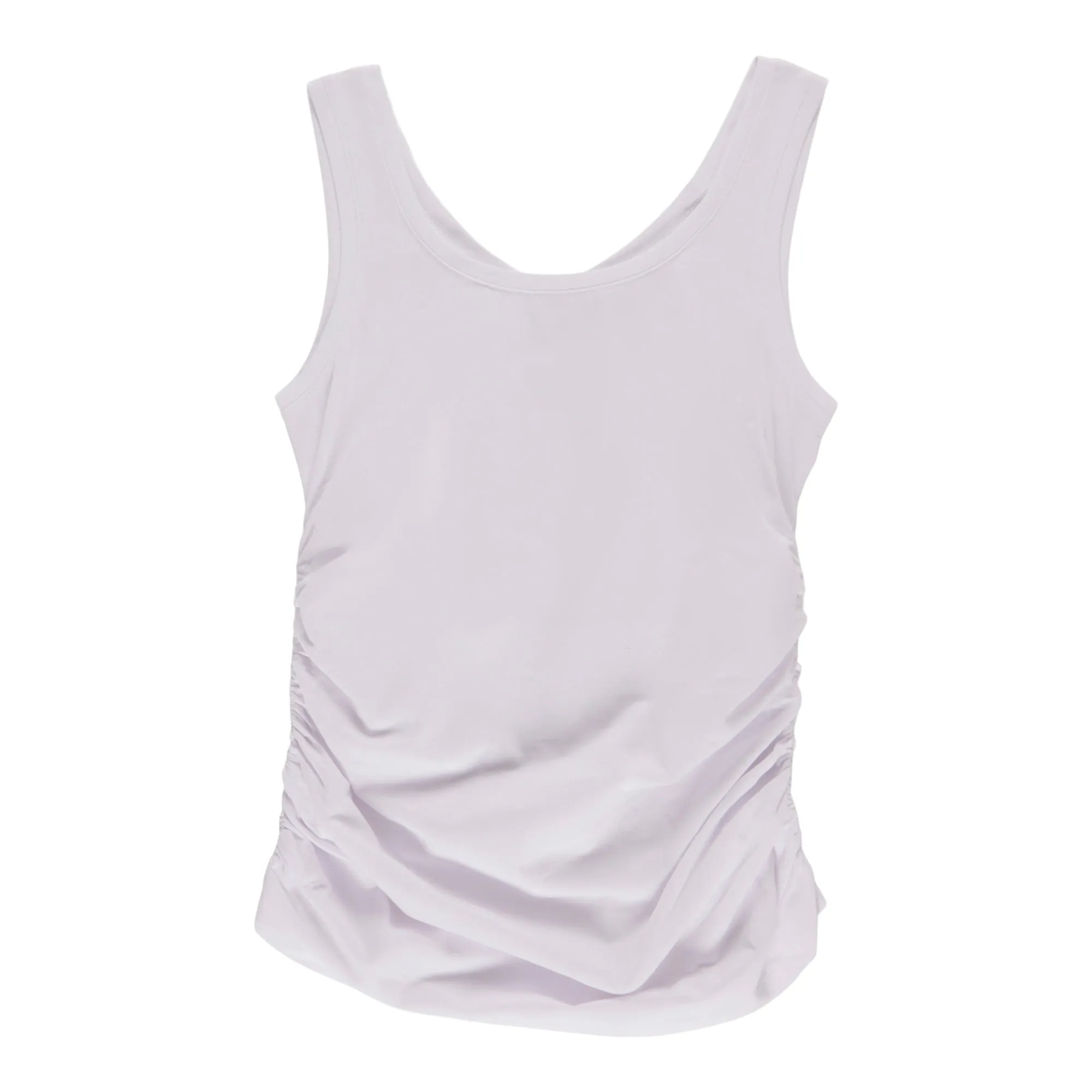mySTYLE Women's White Ruched Tank Top sold by Giant Tiger