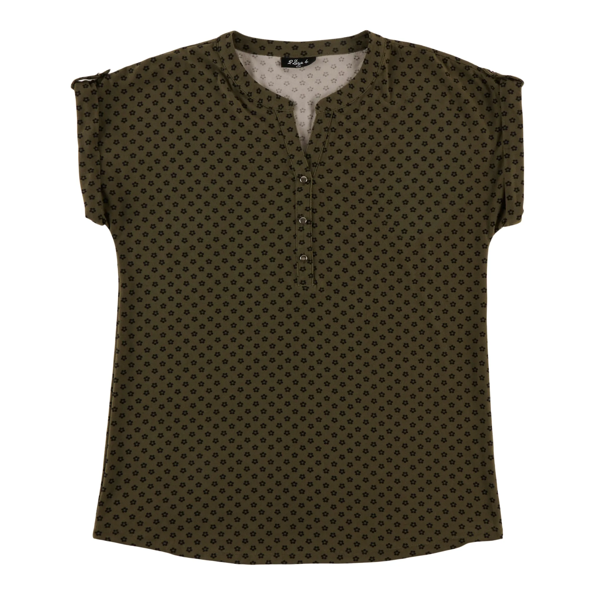 Women's V-Neck Henley Top sold by Giant Tiger product image thumbnail 3