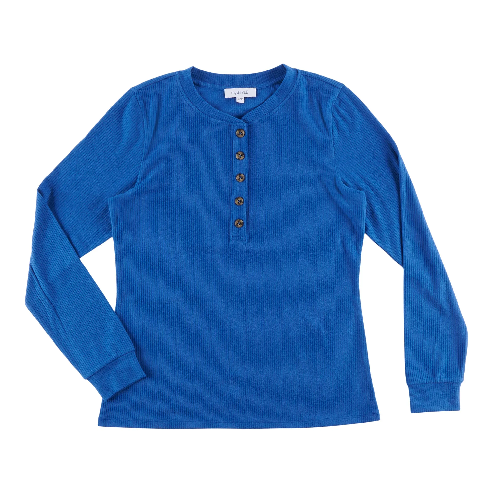 mySTYLE Women's Brushed Ribbed Henley sold by Giant Tiger product image thumbnail 2